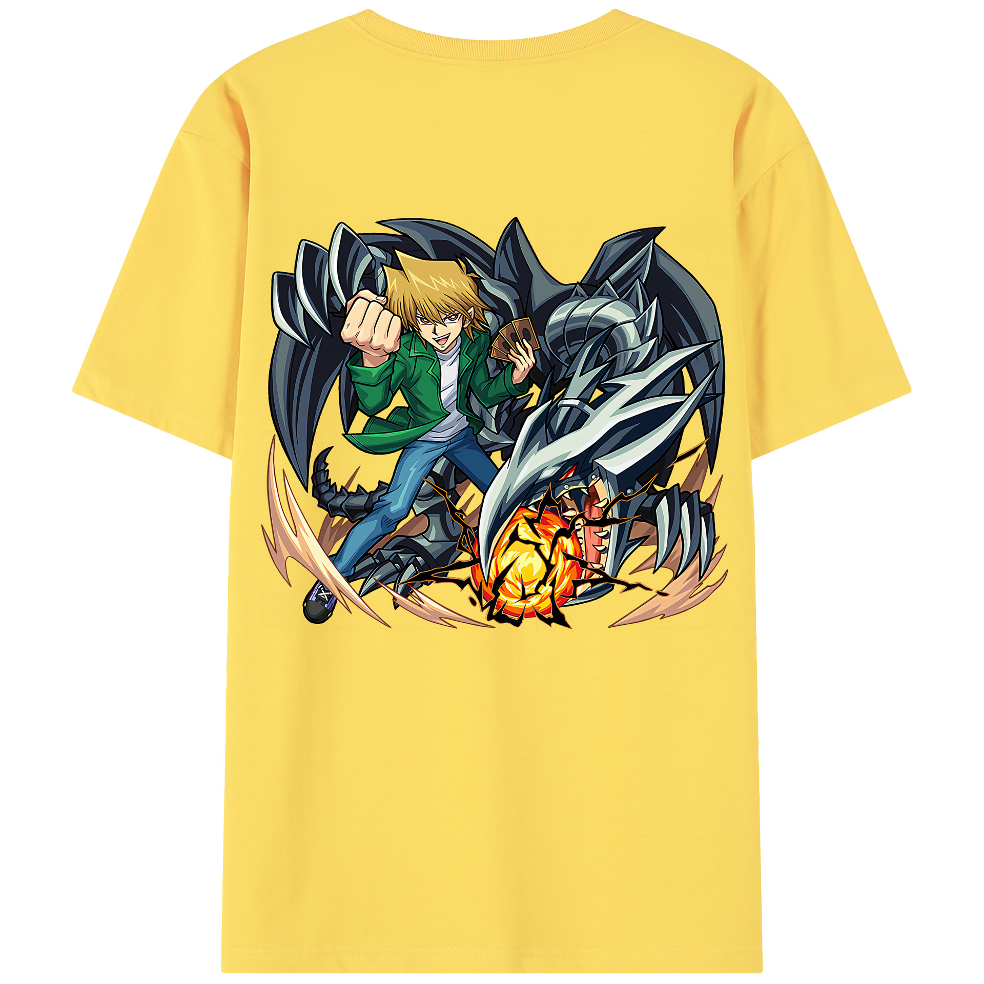 （画像用） 遊☆戯☆王 Yu-Gi-Oh! 綿100％半袖Tシャツ（背面プリント）