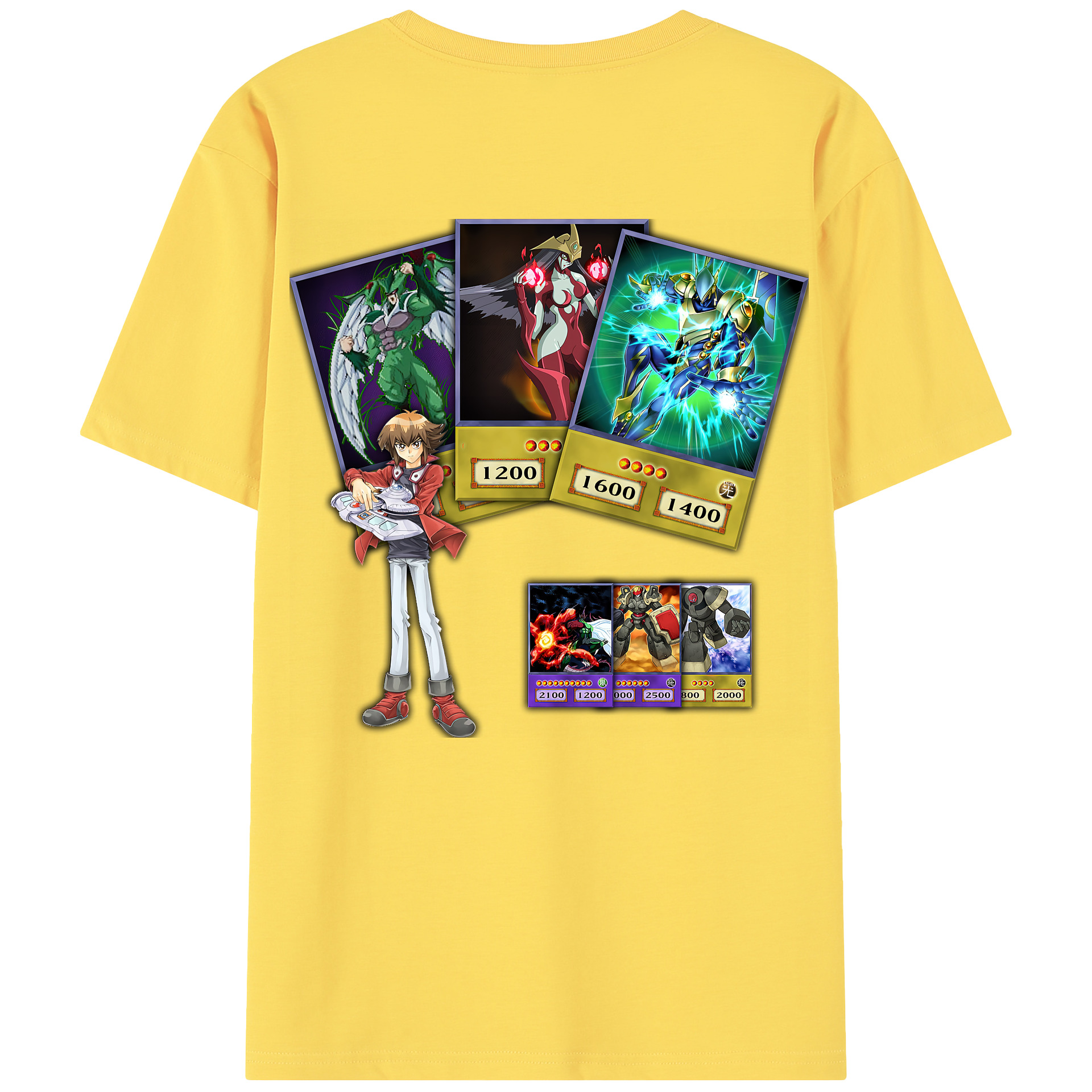 （画像用） 遊☆戯☆王 Yu-Gi-Oh! 綿100％半袖Tシャツ（背面プリント）