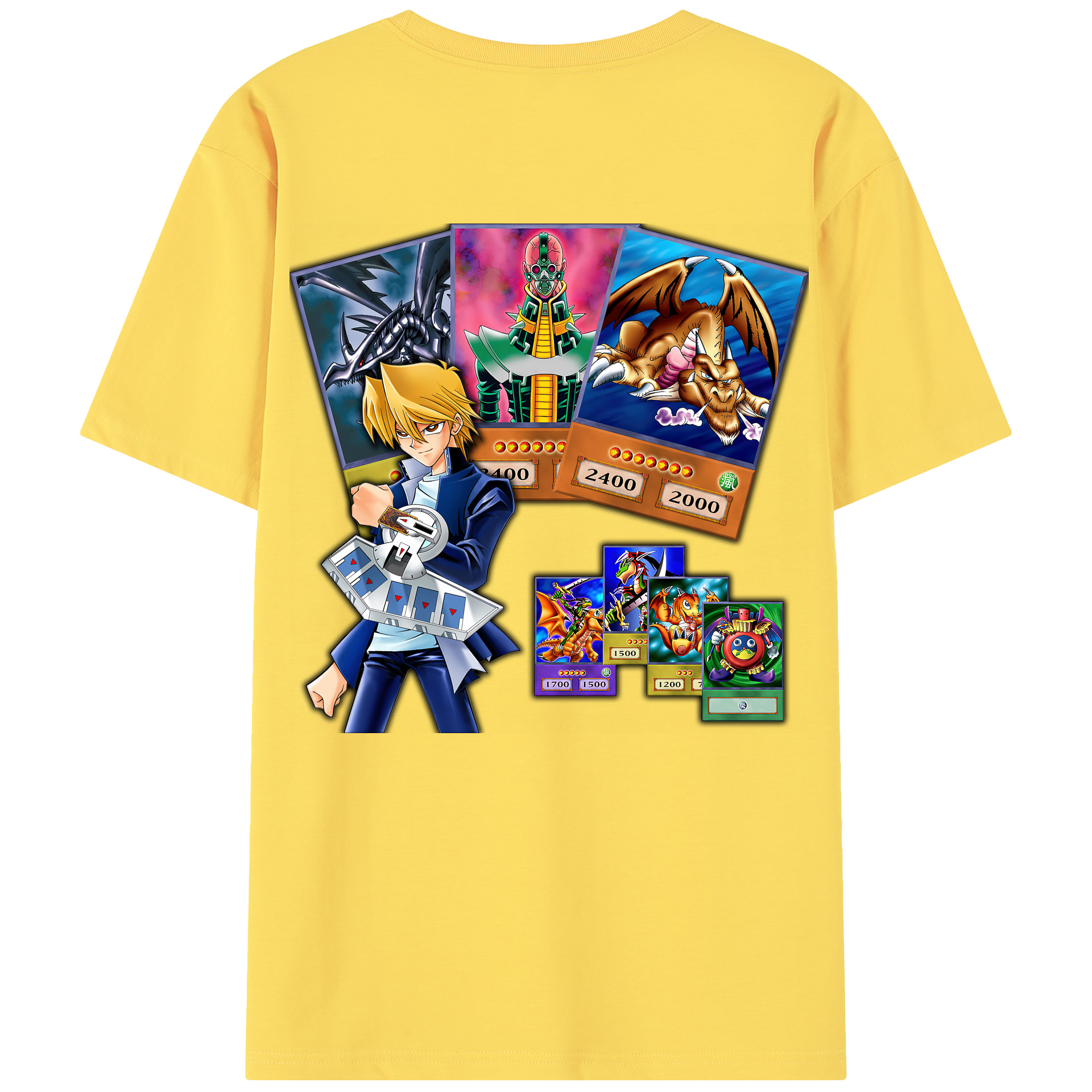 （画像用） 遊☆戯☆王 Yu-Gi-Oh! 綿100％半袖Tシャツ（背面プリント）