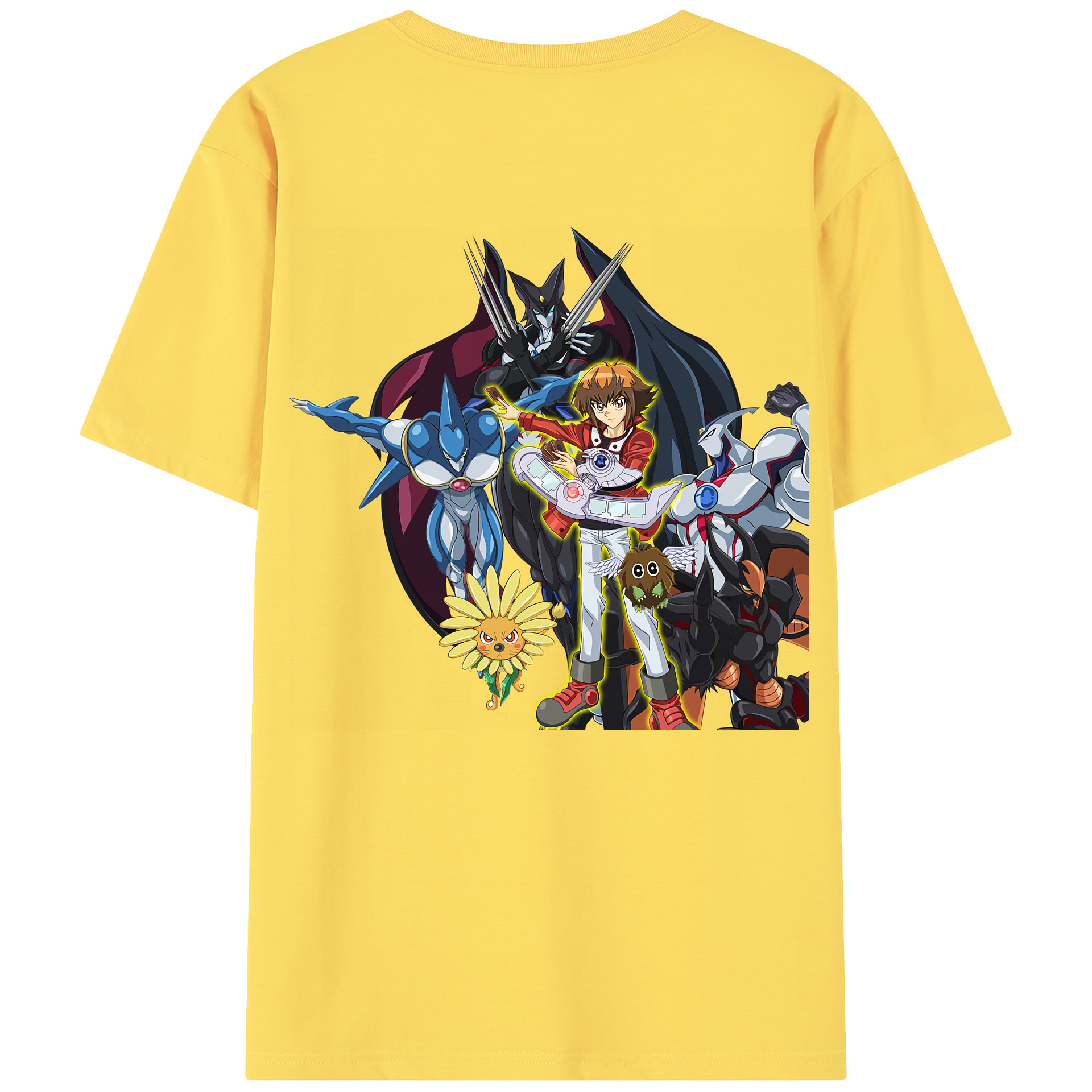 （画像用） 遊☆戯☆王 Yu-Gi-Oh! 綿100％半袖Tシャツ（背面プリント）