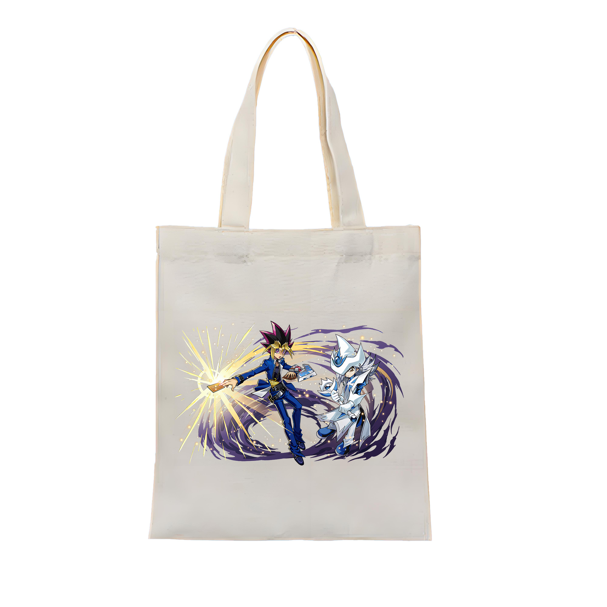 （画像用） 遊☆戯☆王 Yu-Gi-Oh! 縦型キャンバス生地手提げバッグ　トートバッグ
