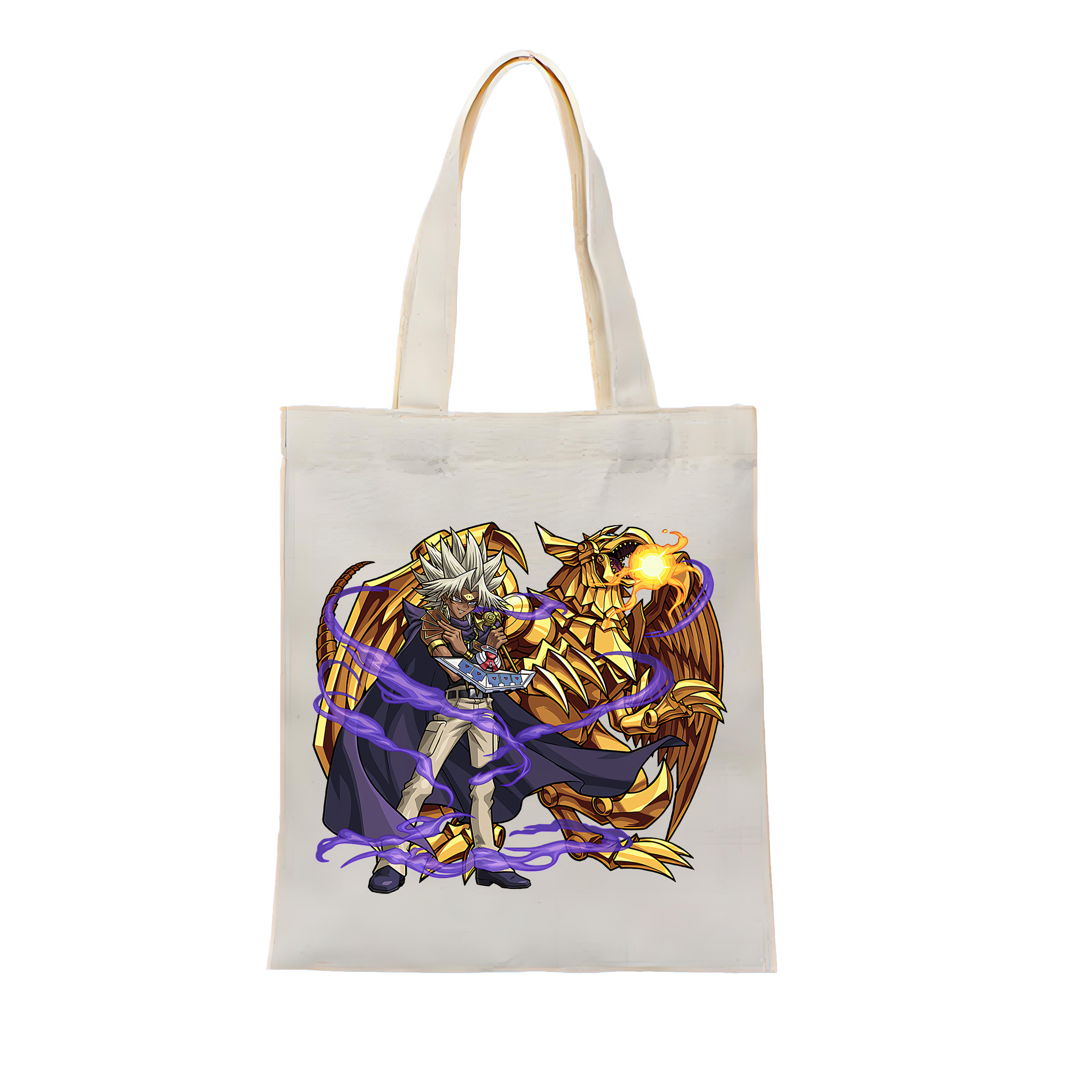 （画像用） 遊☆戯☆王 Yu-Gi-Oh! 縦型キャンバス生地手提げバッグ　トートバッグ