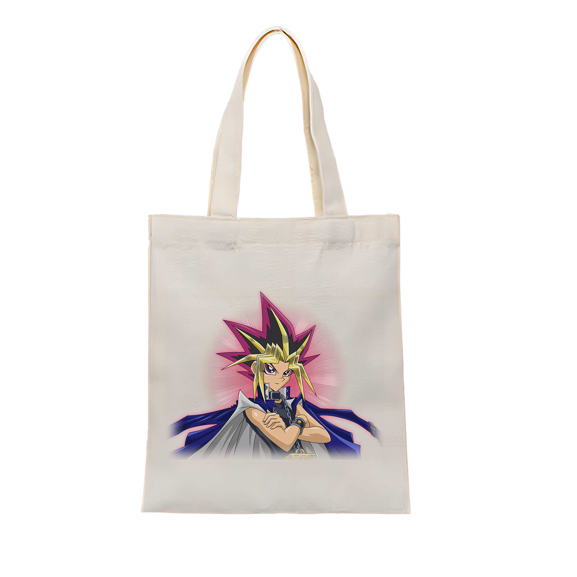 （画像用） 遊☆戯☆王 Yu-Gi-Oh! 縦型キャンバス生地手提げバッグ　トートバッグ