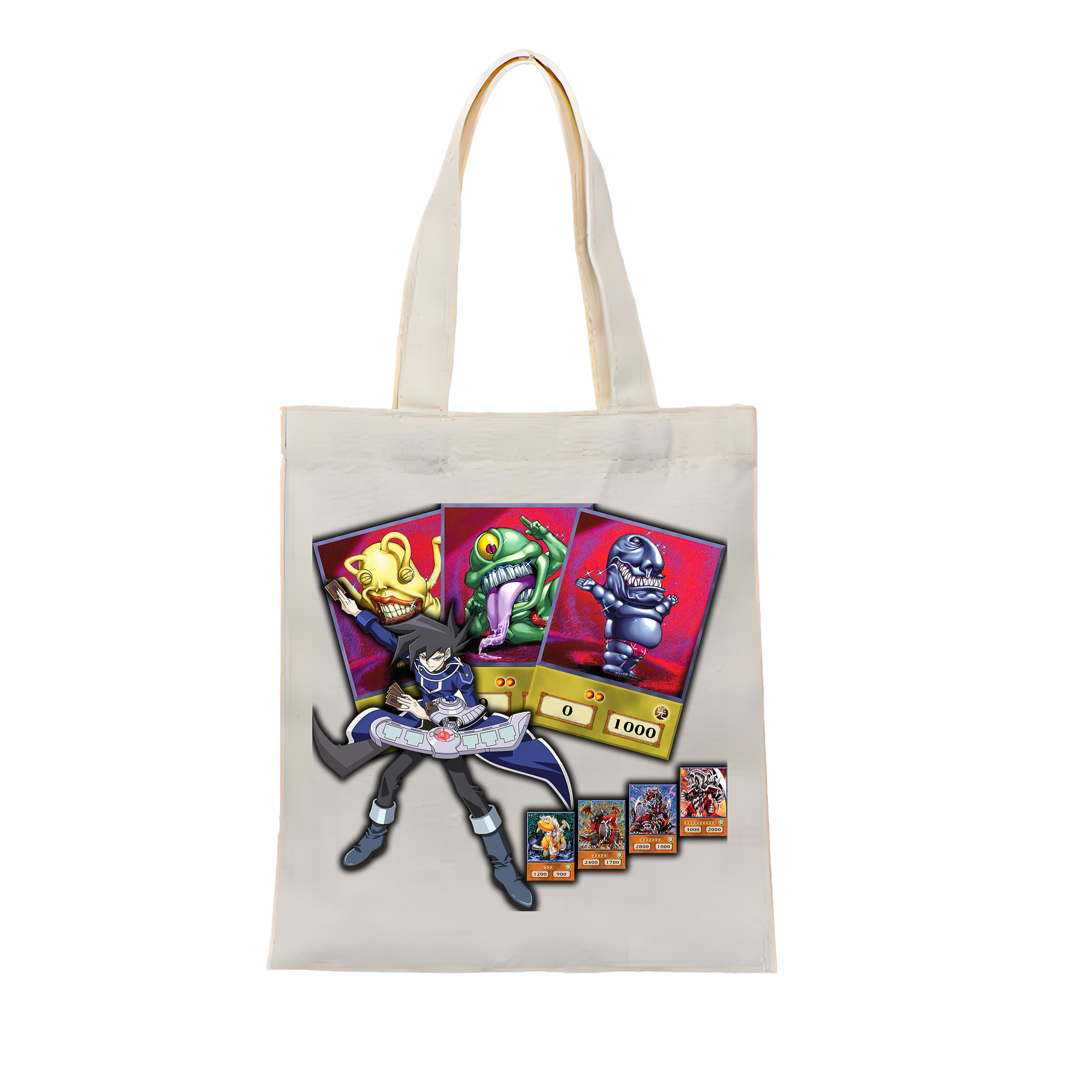 （画像用） 遊☆戯☆王 Yu-Gi-Oh! 縦型キャンバス生地手提げバッグ　トートバッグ