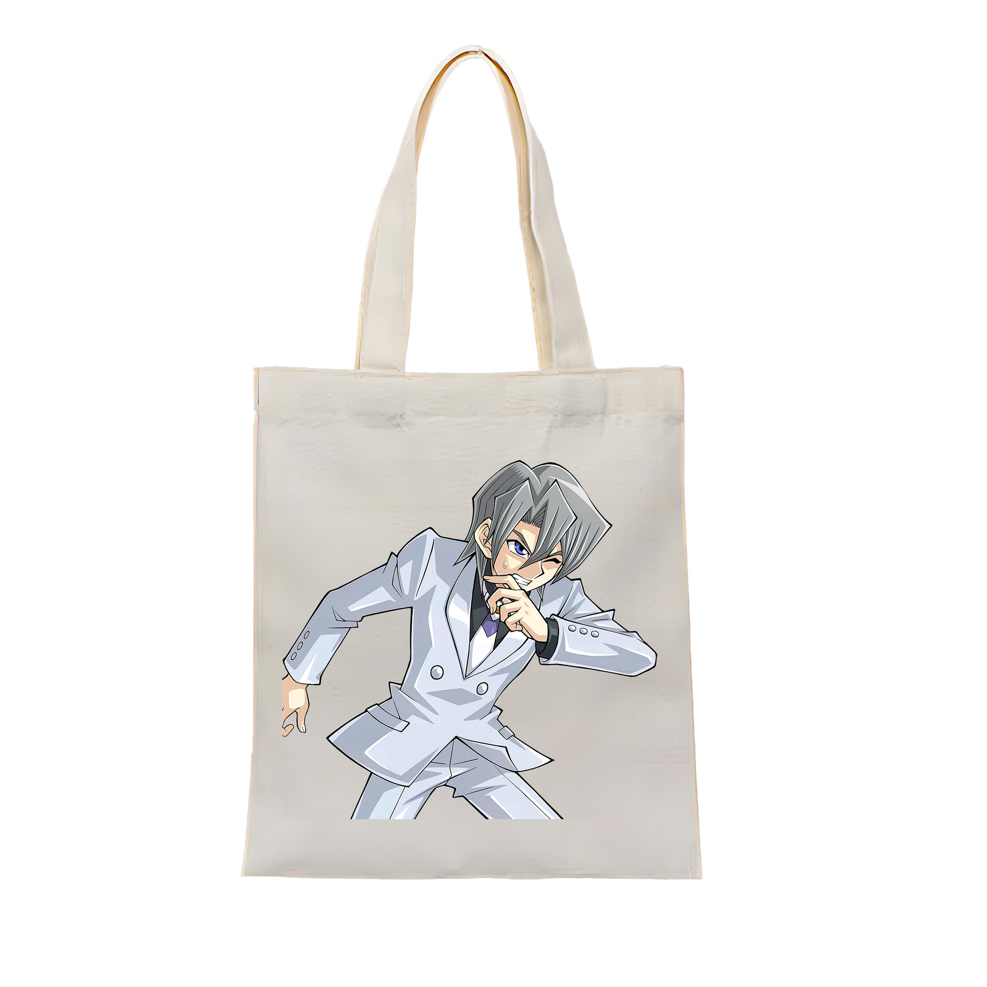 （画像用） 遊☆戯☆王 Yu-Gi-Oh! 縦型キャンバス生地手提げバッグ　トートバッグ