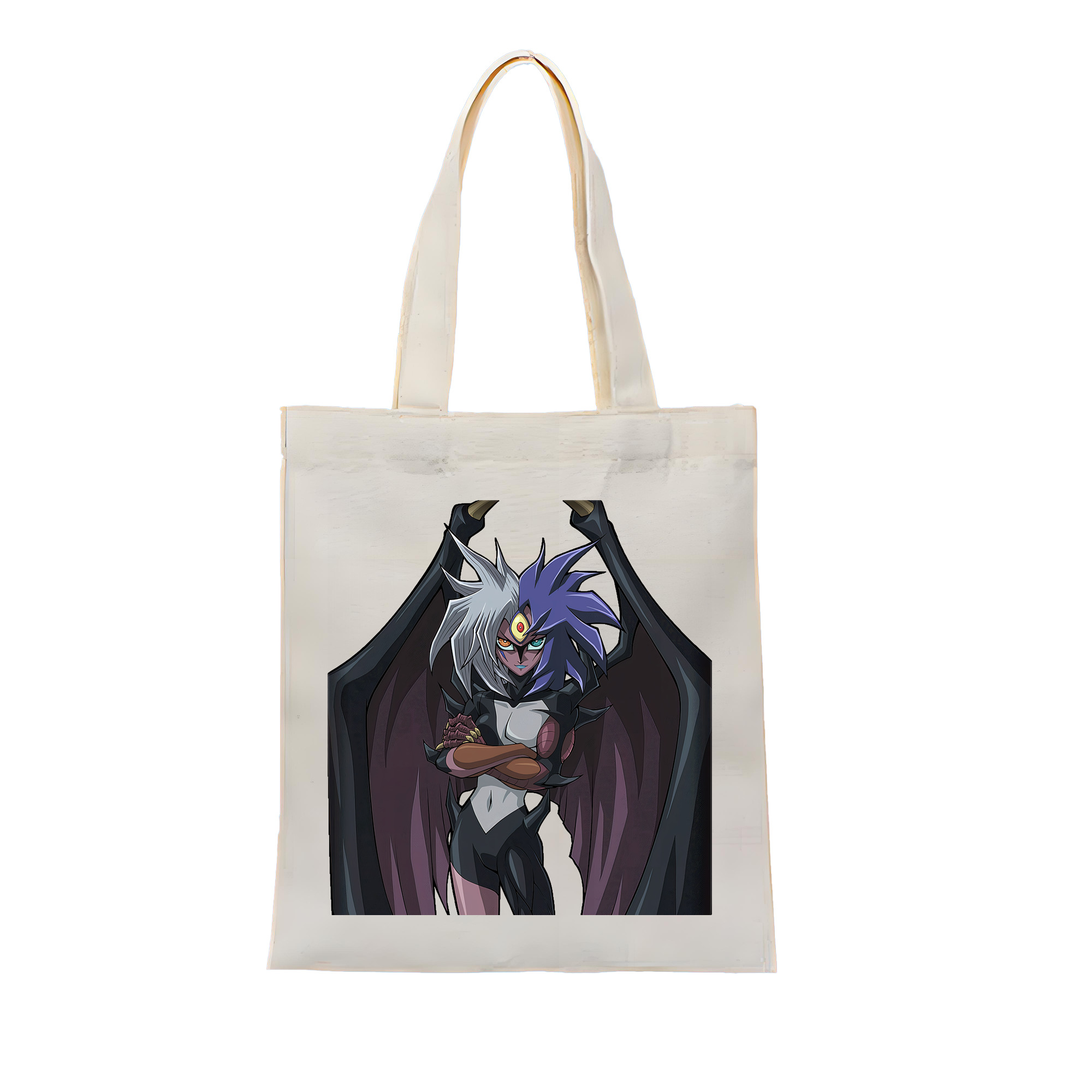 （画像用） 遊☆戯☆王 Yu-Gi-Oh! 縦型キャンバス生地手提げバッグ　トートバッグ