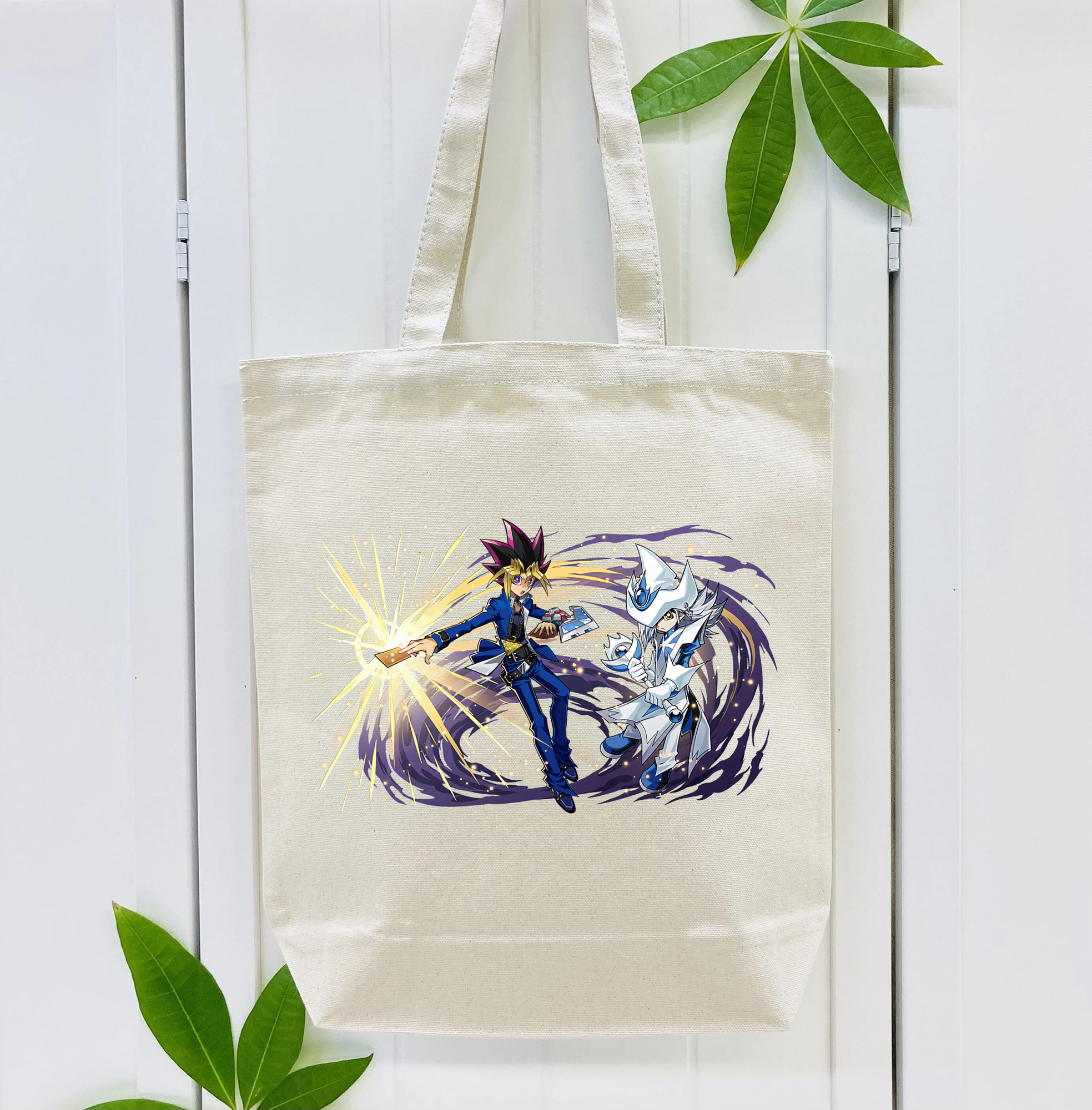 遊☆戯☆王 Yu-Gi-Oh! 縦型キャンバス生地手提げバッグ　トートバッグ