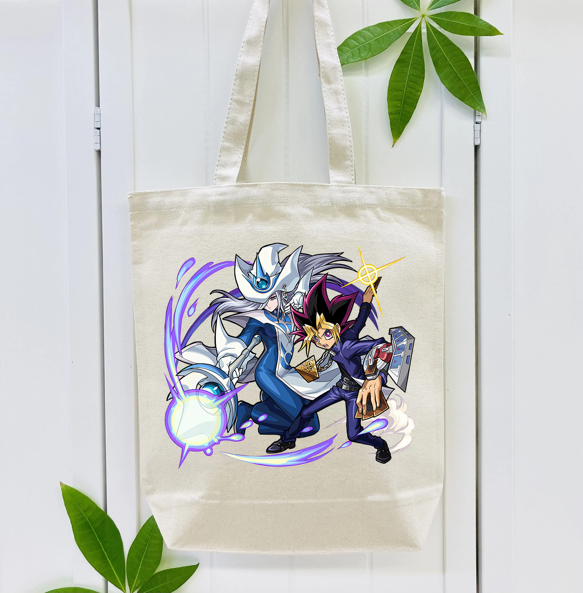 遊☆戯☆王 Yu-Gi-Oh! 縦型キャンバス生地手提げバッグ　トートバッグ