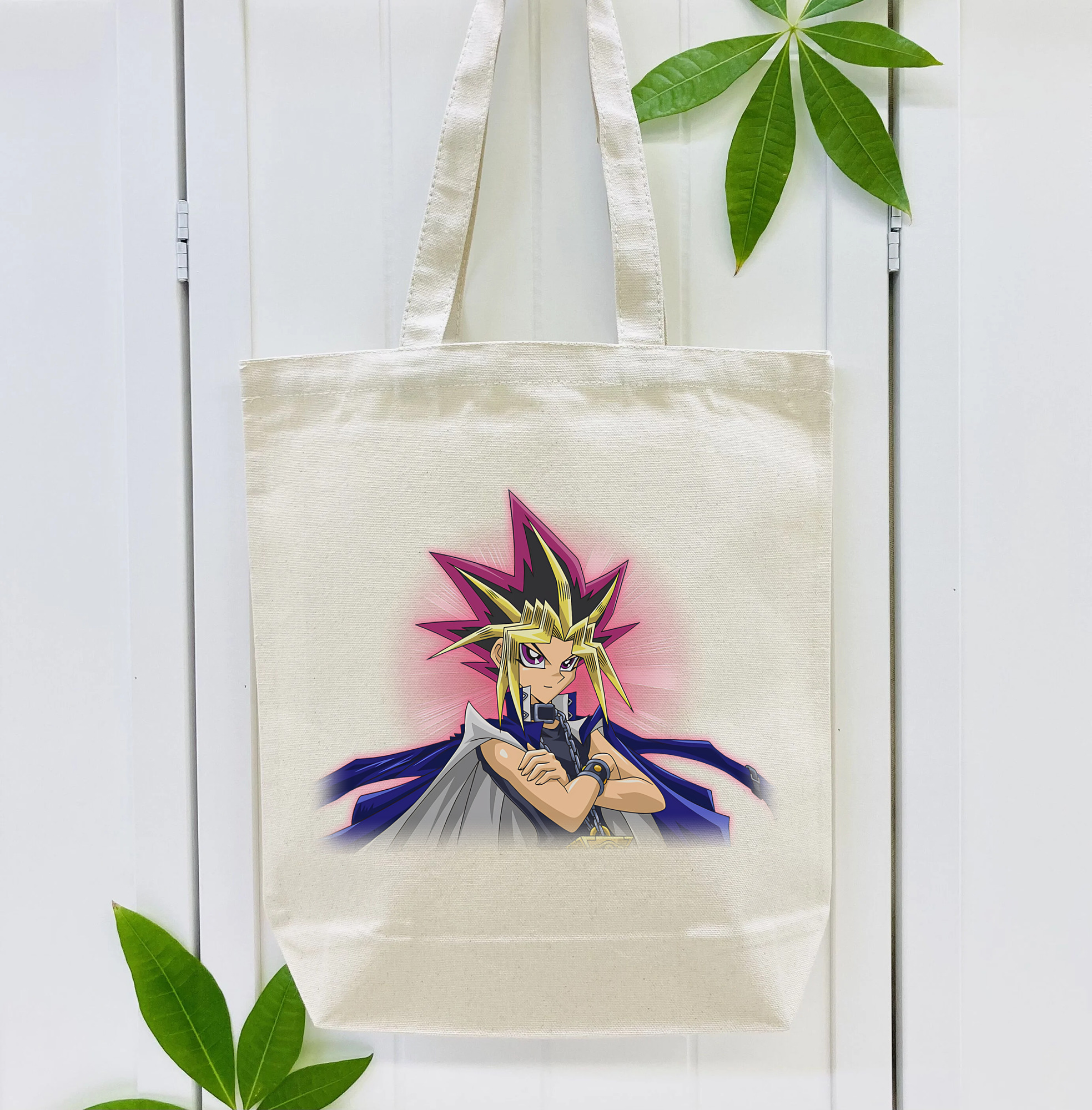 遊☆戯☆王 Yu-Gi-Oh! 縦型キャンバス生地手提げバッグ　トートバッグ