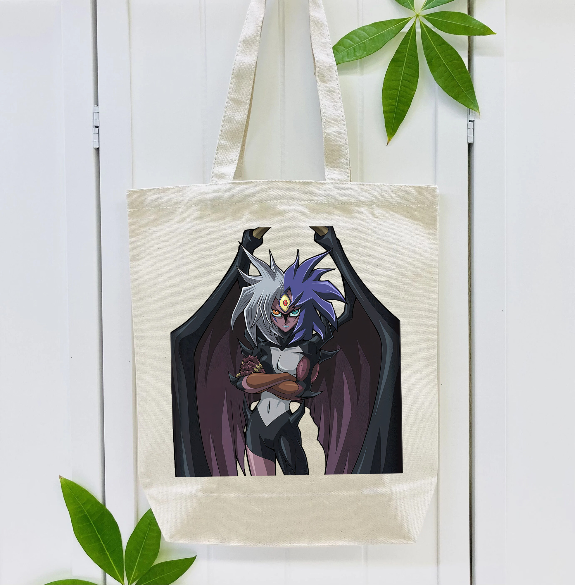 遊☆戯☆王 Yu-Gi-Oh! 縦型キャンバス生地手提げバッグ　トートバッグ