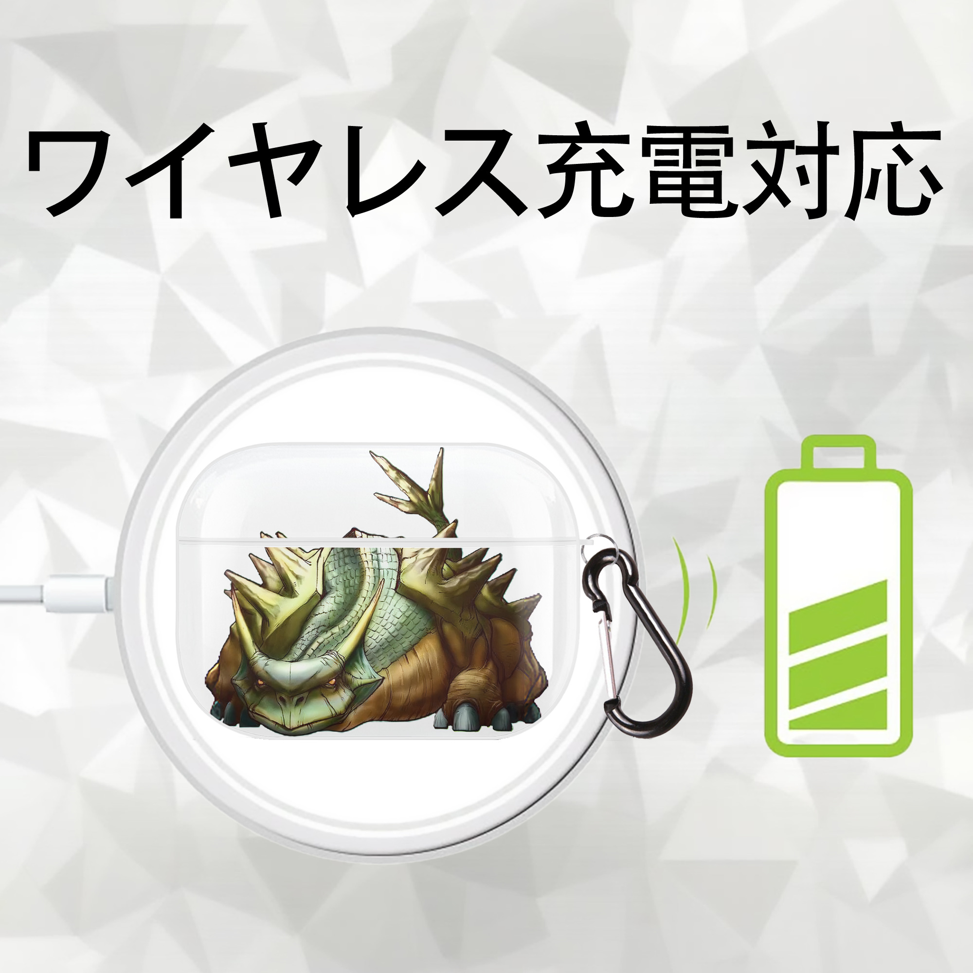 遊☆戯☆王 Yu-Gi-Oh! 【AirPods Pro用】ハードシェル保護ケース 耐衝撃・防指紋・カラビナ付き商品仕様