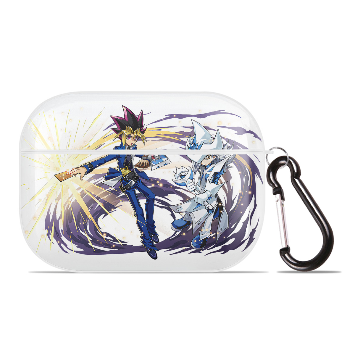 （画像用） 遊☆戯☆王 Yu-Gi-Oh! 【AirPods Pro用】ハードシェル保護ケース 耐衝撃・防指紋・カラビナ付き商品仕様