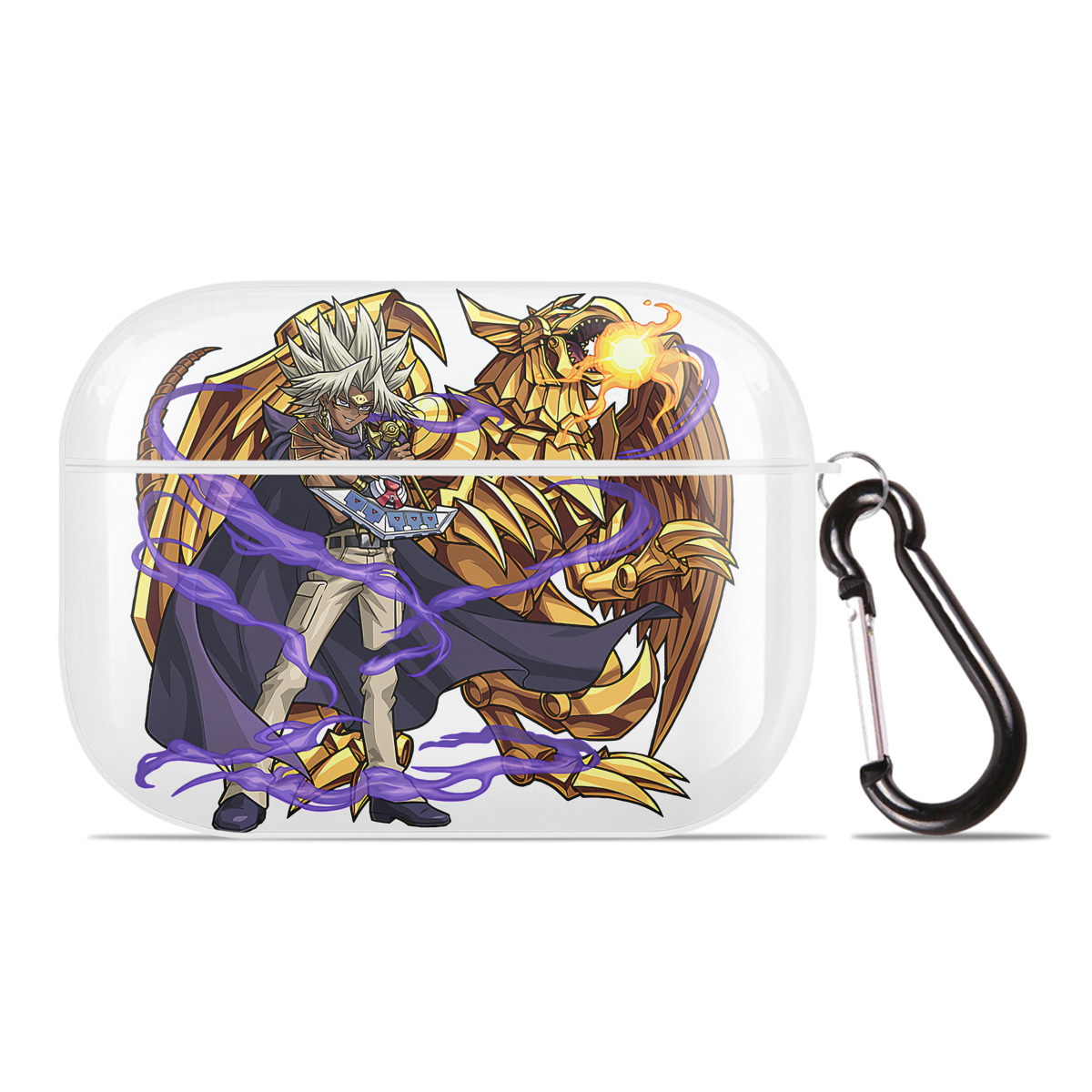 （画像用） 遊☆戯☆王 Yu-Gi-Oh! 【AirPods Pro用】ハードシェル保護ケース 耐衝撃・防指紋・カラビナ付き商品仕様