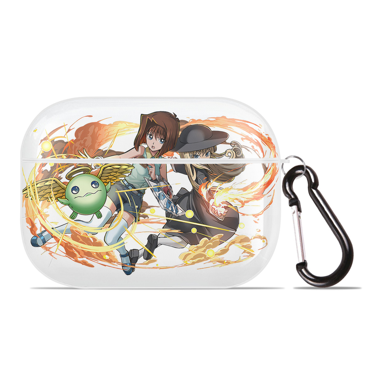 （画像用） 遊☆戯☆王 Yu-Gi-Oh! 【AirPods Pro用】ハードシェル保護ケース 耐衝撃・防指紋・カラビナ付き商品仕様