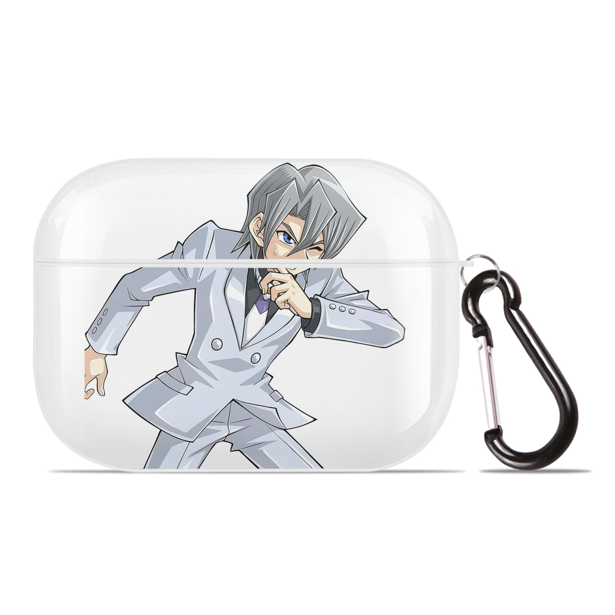 （画像用） 遊☆戯☆王 Yu-Gi-Oh! 【AirPods Pro用】ハードシェル保護ケース 耐衝撃・防指紋・カラビナ付き商品仕様