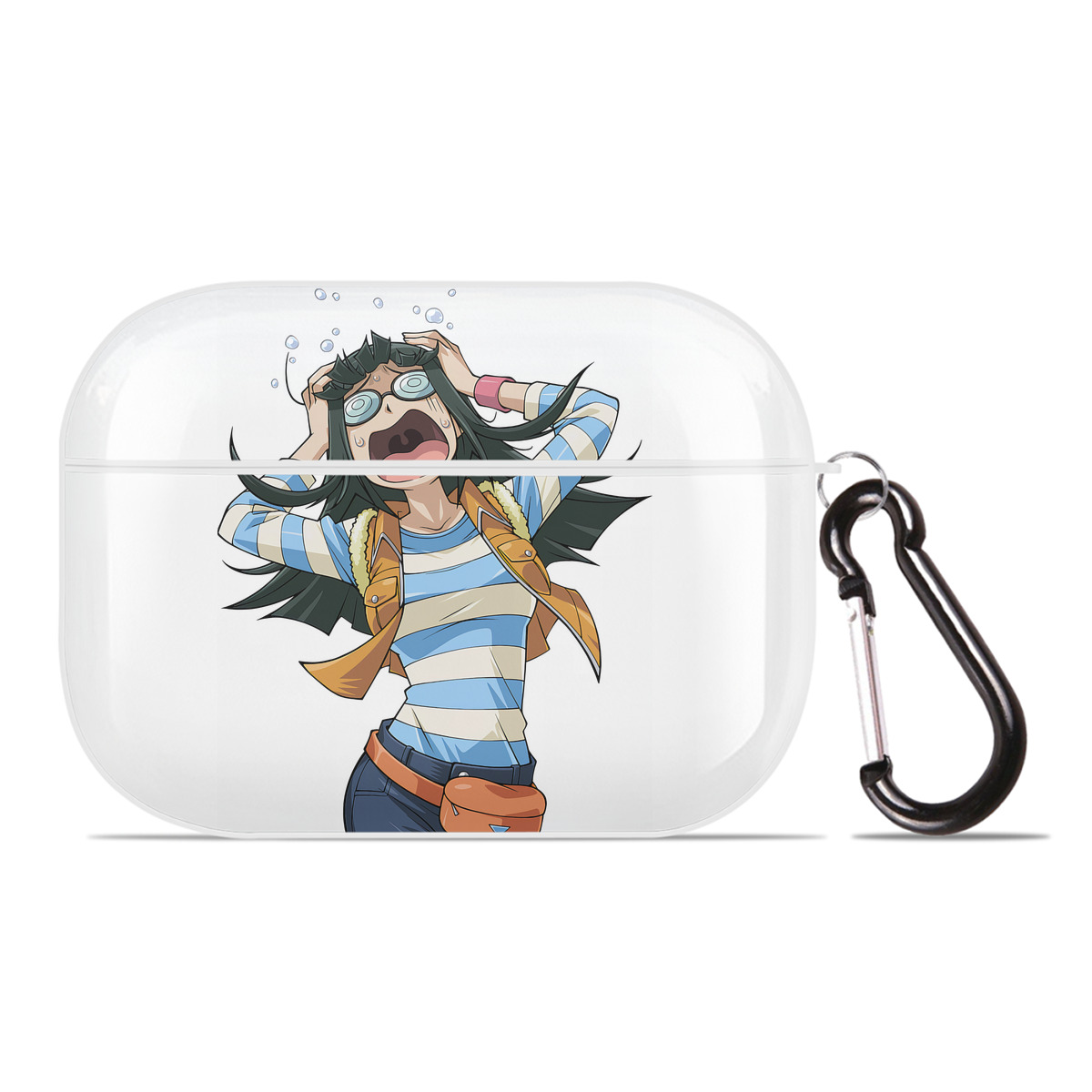（画像用） 遊☆戯☆王 Yu-Gi-Oh! 【AirPods Pro用】ハードシェル保護ケース 耐衝撃・防指紋・カラビナ付き商品仕様
