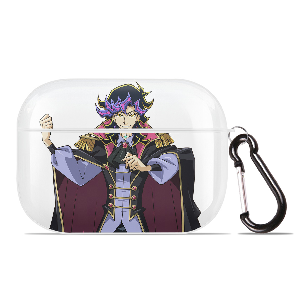 （画像用） 遊☆戯☆王 Yu-Gi-Oh! 【AirPods Pro用】ハードシェル保護ケース 耐衝撃・防指紋・カラビナ付き商品仕様