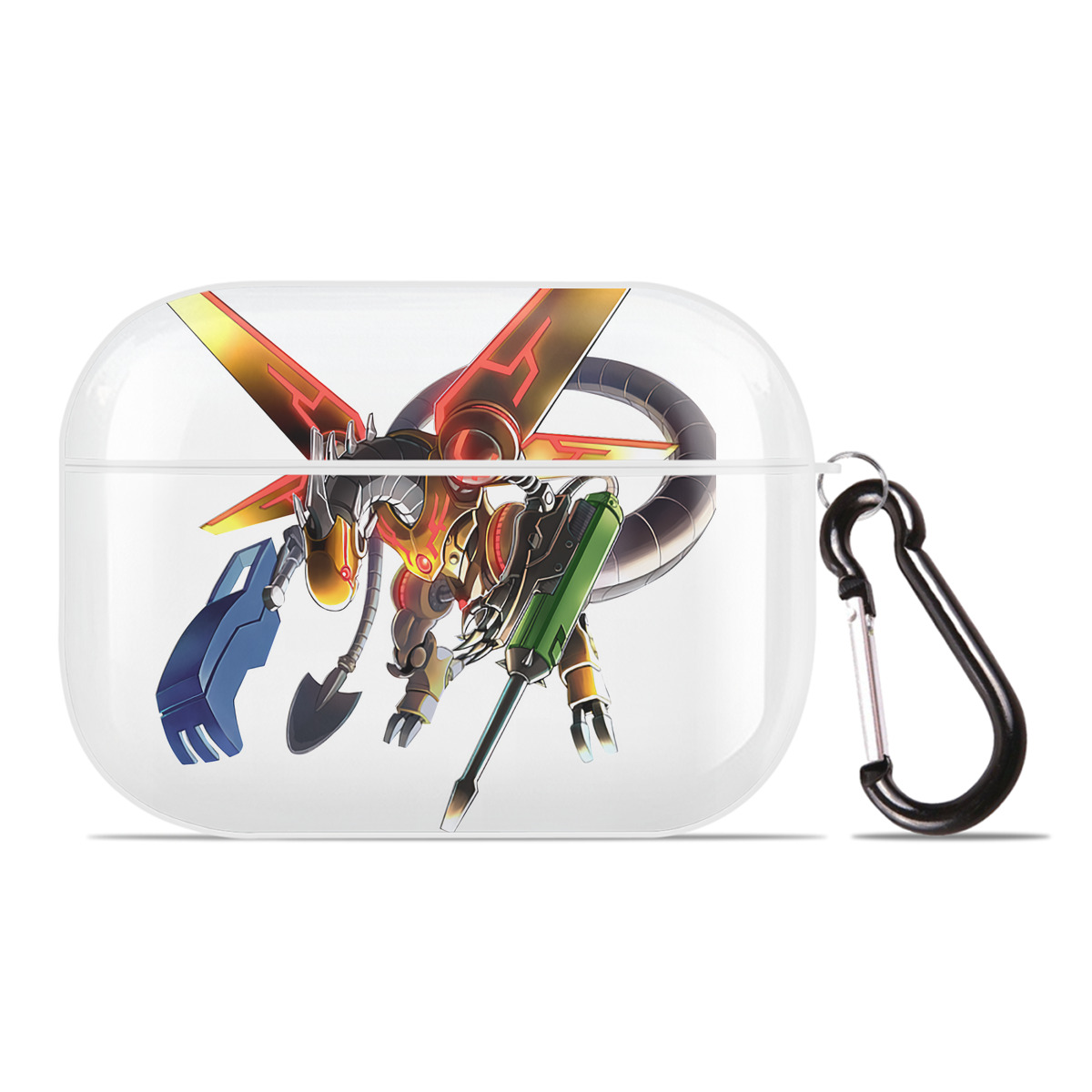 （画像用） 遊☆戯☆王 Yu-Gi-Oh! 【AirPods Pro用】ハードシェル保護ケース 耐衝撃・防指紋・カラビナ付き商品仕様