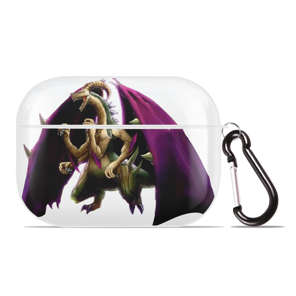 （画像用） 遊☆戯☆王 Yu-Gi-Oh! 【AirPods Pro用】ハードシェル保護ケース 耐衝撃・防指紋・カラビナ付き商品仕様