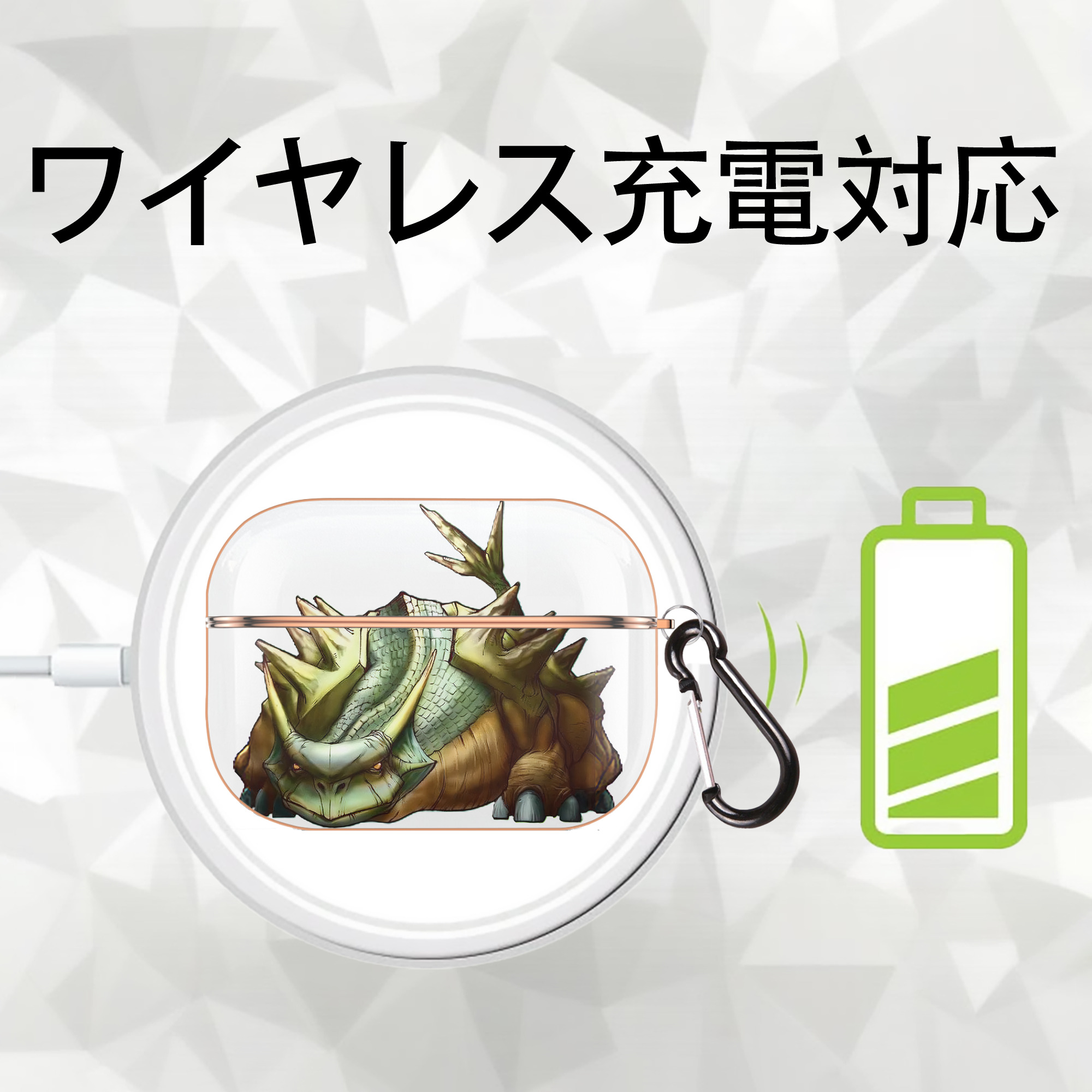 遊☆戯☆王 Yu-Gi-Oh! 【AirPods Pro用】ハードシェル保護ケース｜耐衝撃・防指紋・カラビナ付き商品仕様