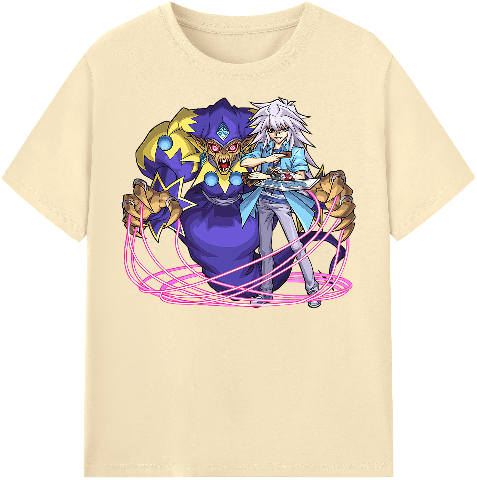 （画像用） 遊☆戯☆王 Yu-Gi-Oh! 綿100％半袖Tシャツ（フロントプリント）