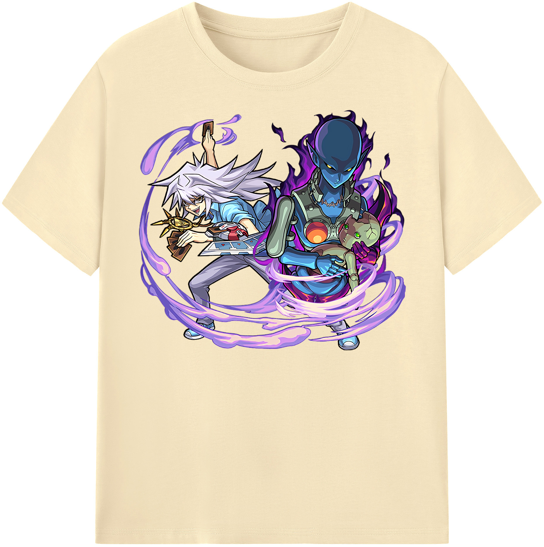 （画像用） 遊☆戯☆王 Yu-Gi-Oh! 綿100％半袖Tシャツ（フロントプリント）