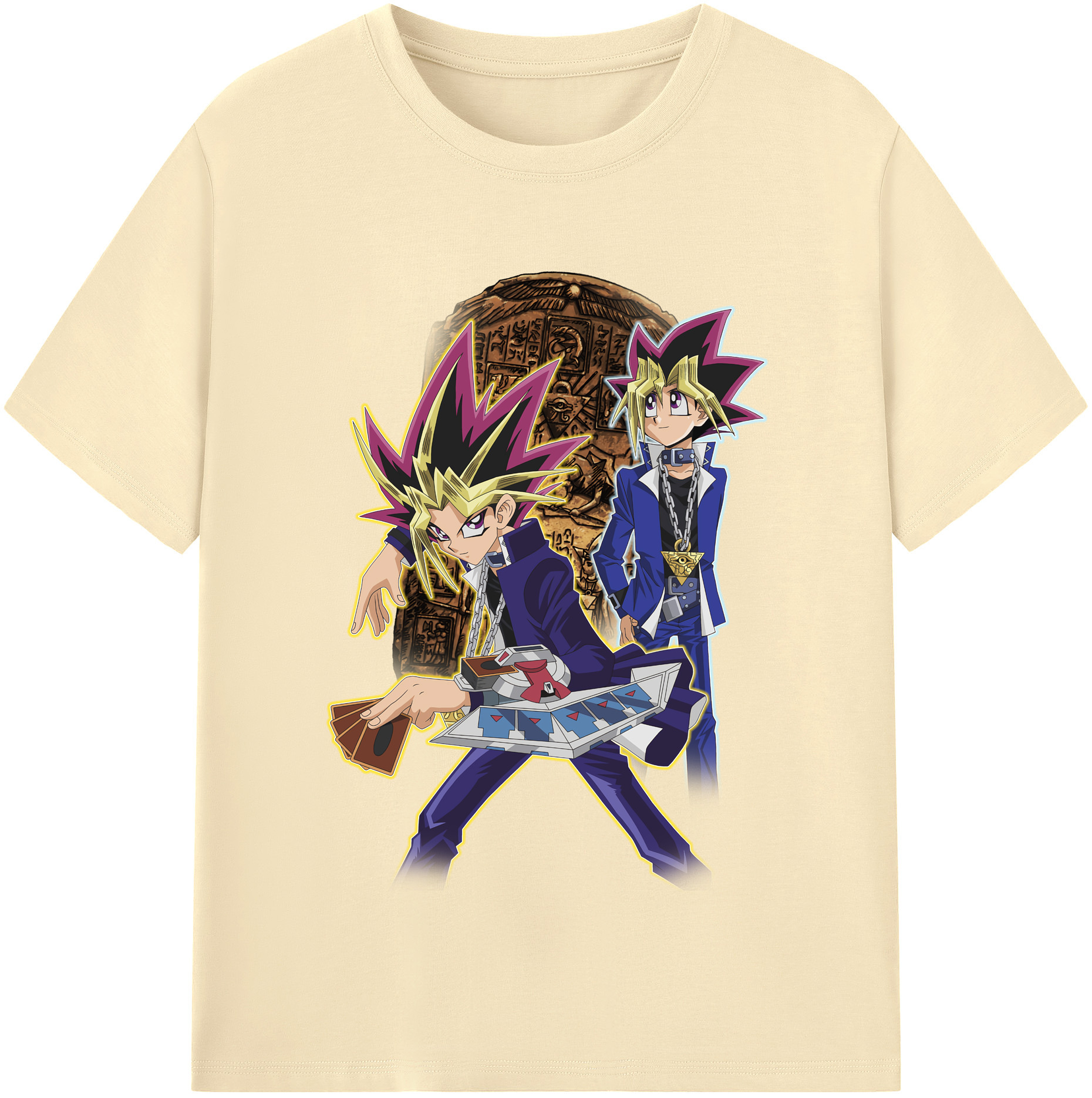 （画像用） 遊☆戯☆王 Yu-Gi-Oh! 綿100％半袖Tシャツ（フロントプリント）
