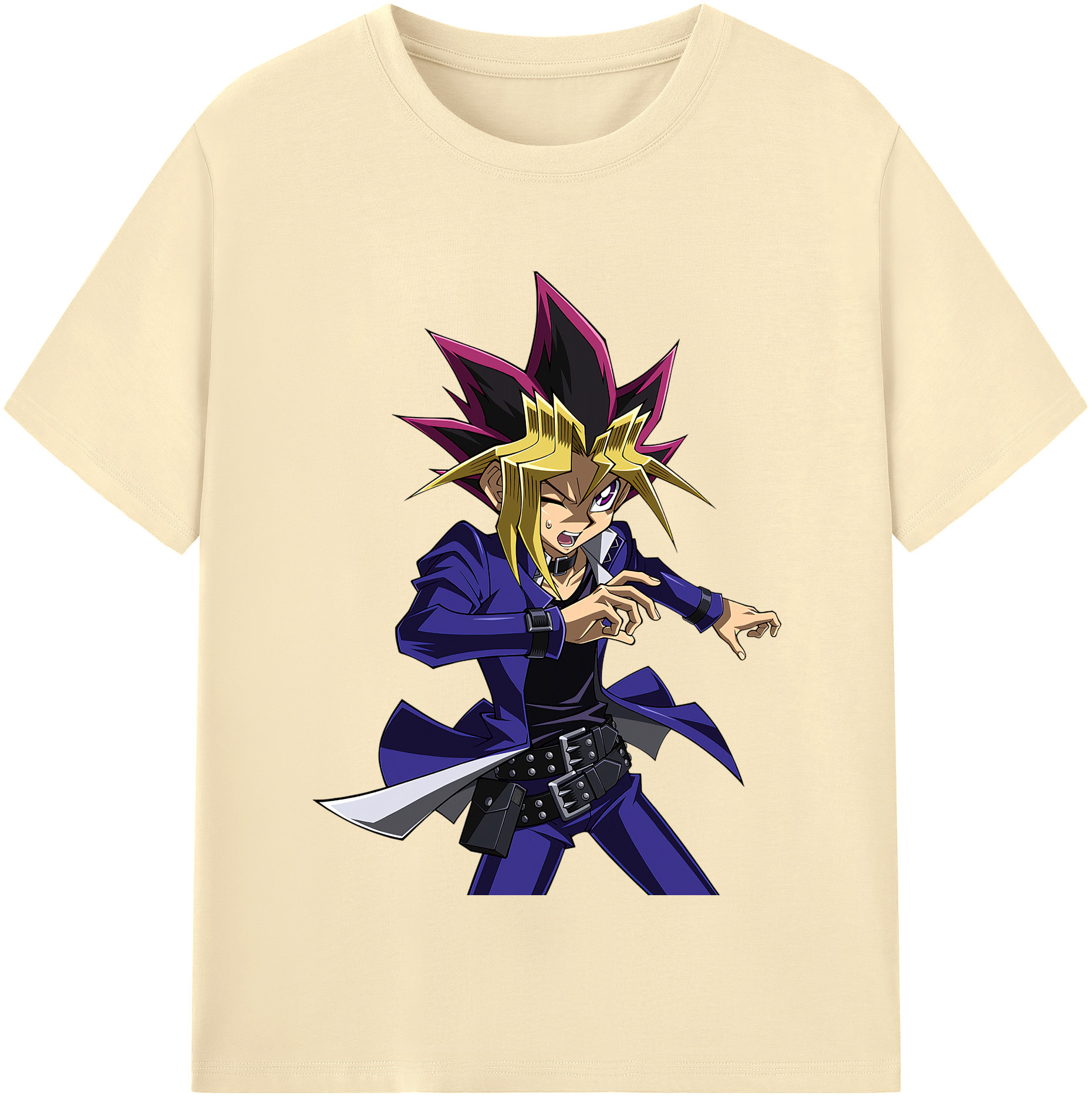 （画像用） 遊☆戯☆王 Yu-Gi-Oh! 綿100％半袖Tシャツ（フロントプリント）