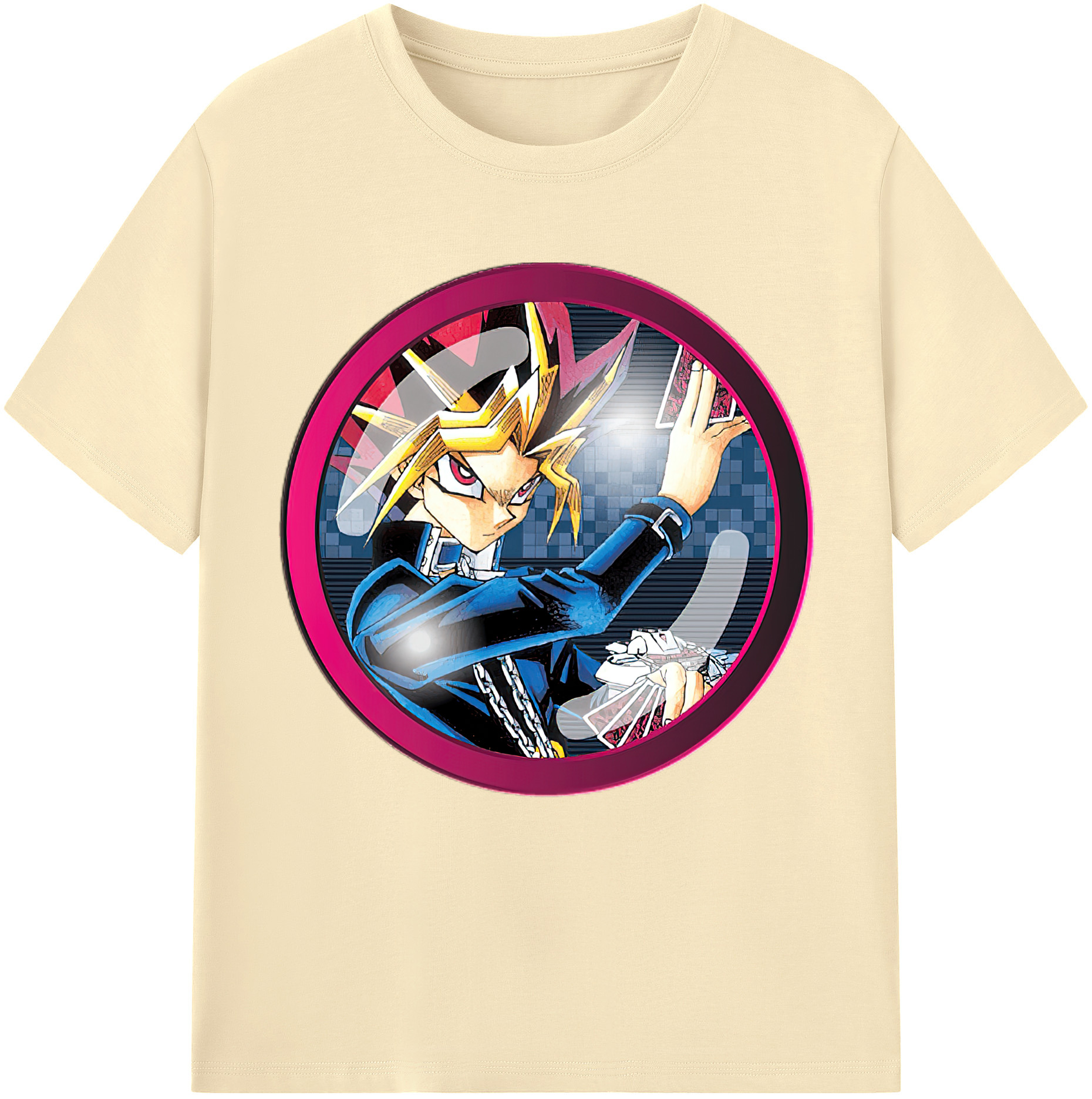 （画像用） 遊☆戯☆王 Yu-Gi-Oh! 綿100％半袖Tシャツ（フロントプリント）