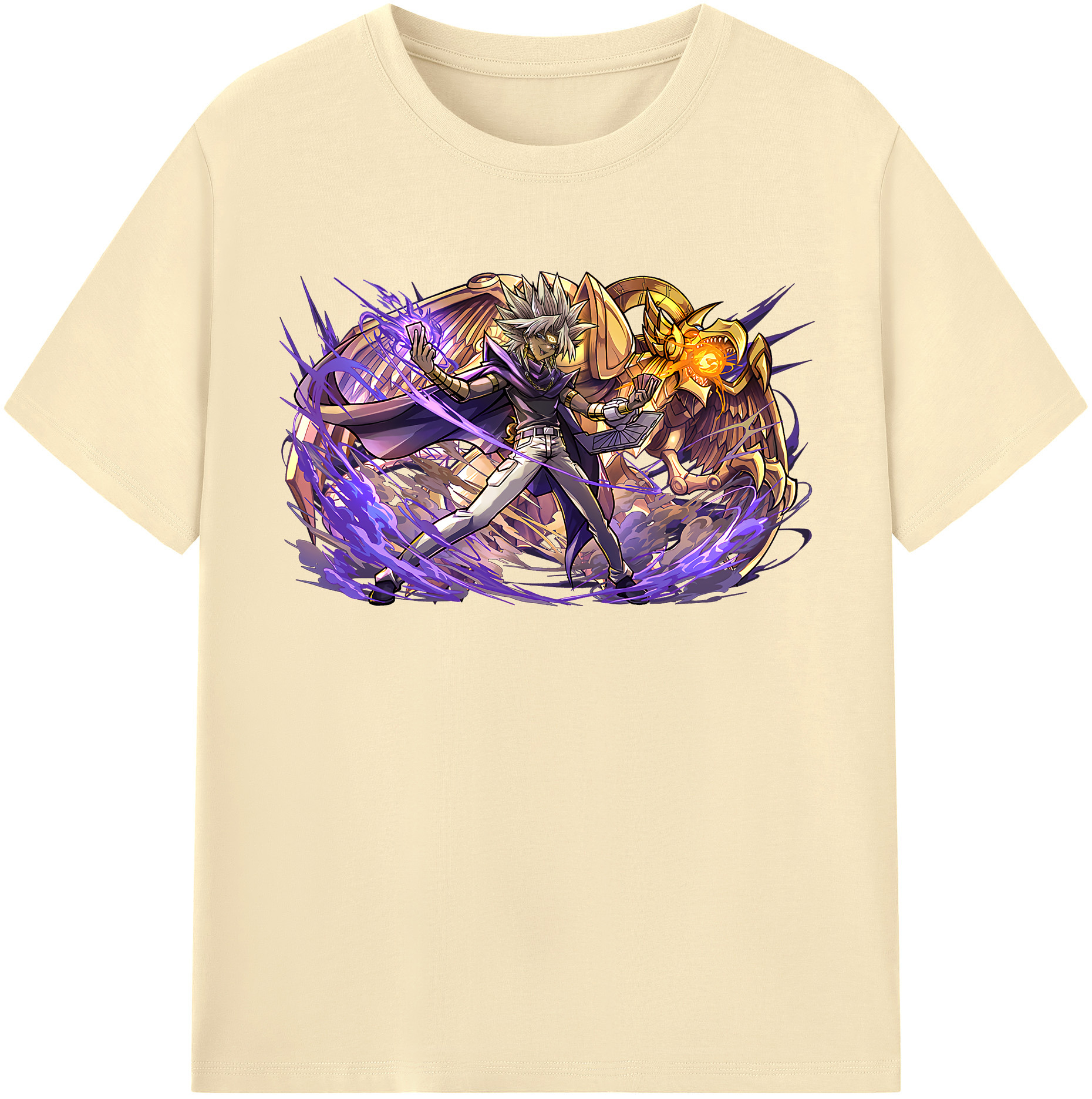 （画像用） 遊☆戯☆王 Yu-Gi-Oh! 綿100％半袖Tシャツ（フロントプリント）