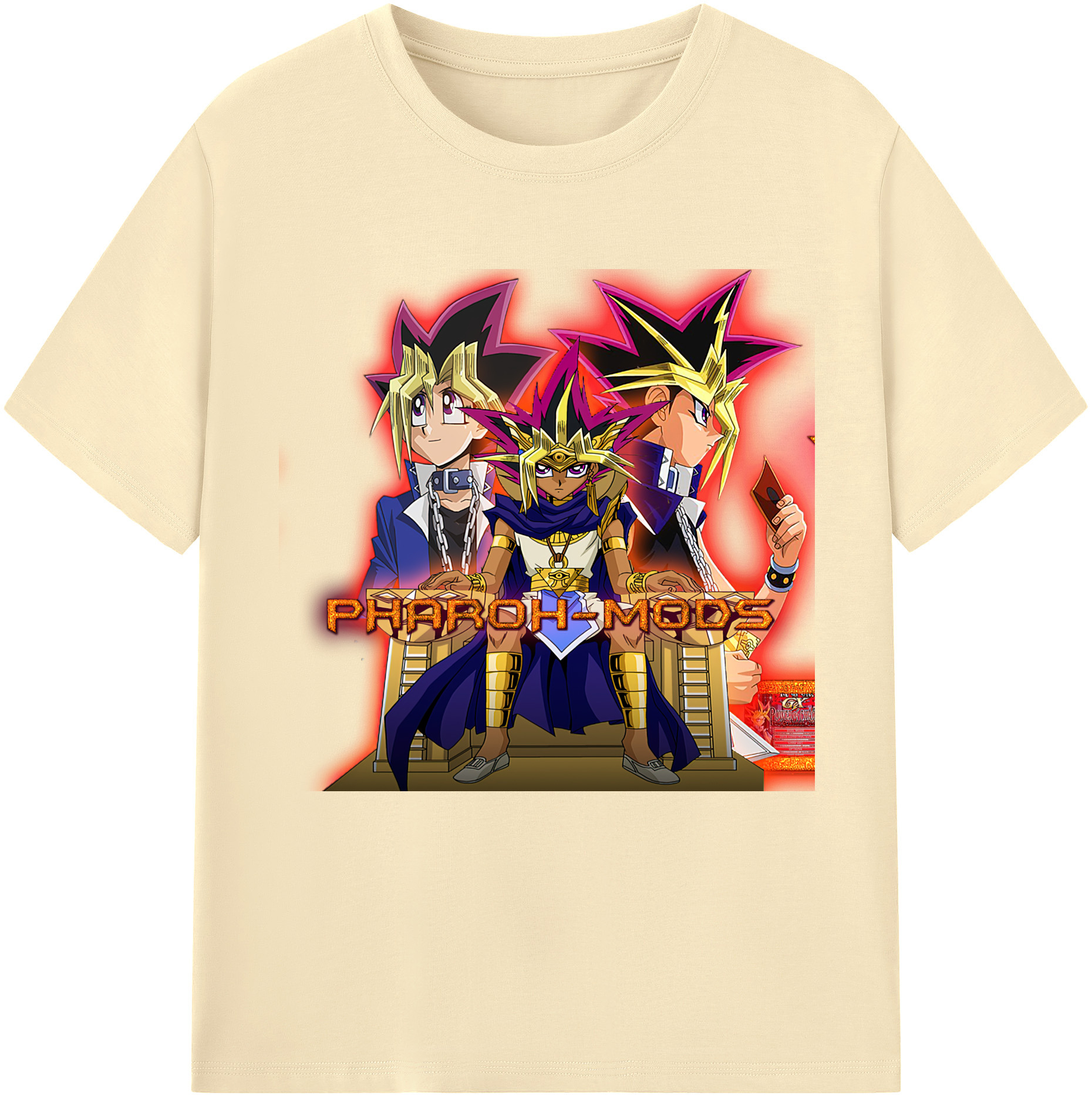 （画像用） 遊☆戯☆王 Yu-Gi-Oh! 綿100％半袖Tシャツ（フロントプリント）