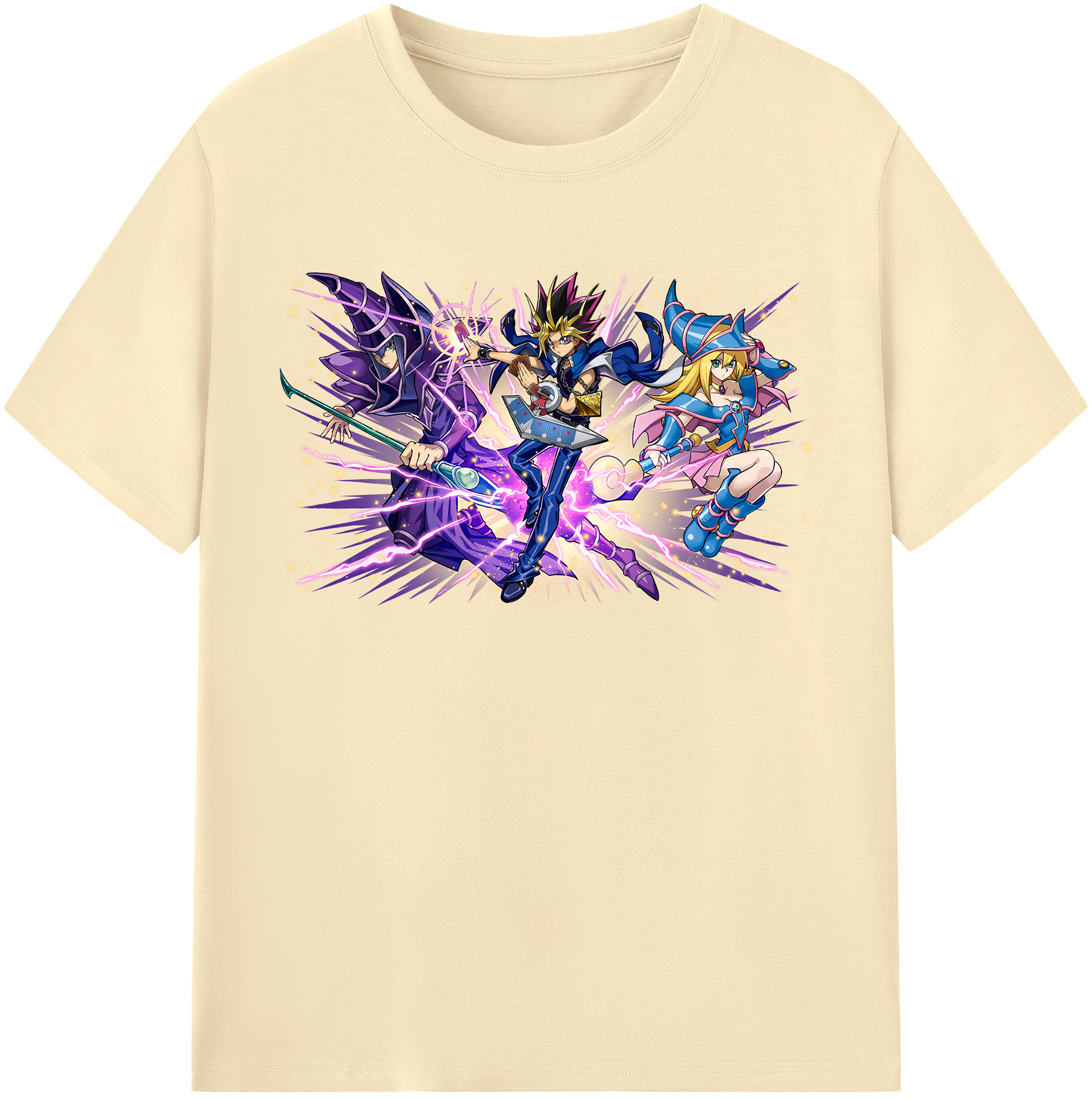 （画像用） 遊☆戯☆王 Yu-Gi-Oh! 綿100％半袖Tシャツ（フロントプリント）