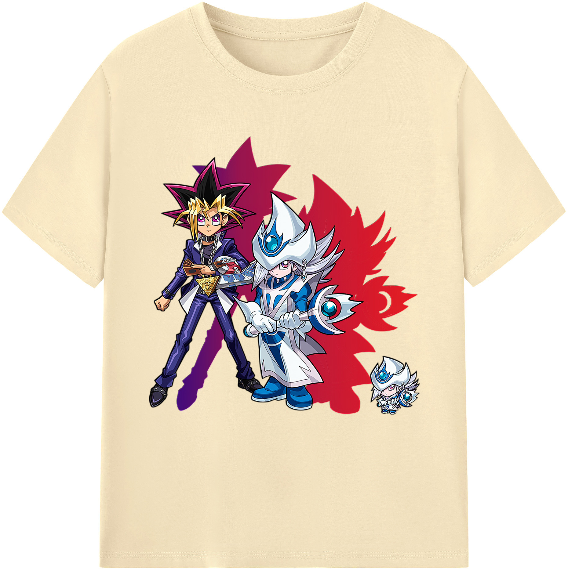 （画像用） 遊☆戯☆王 Yu-Gi-Oh! 綿100％半袖Tシャツ（フロントプリント）