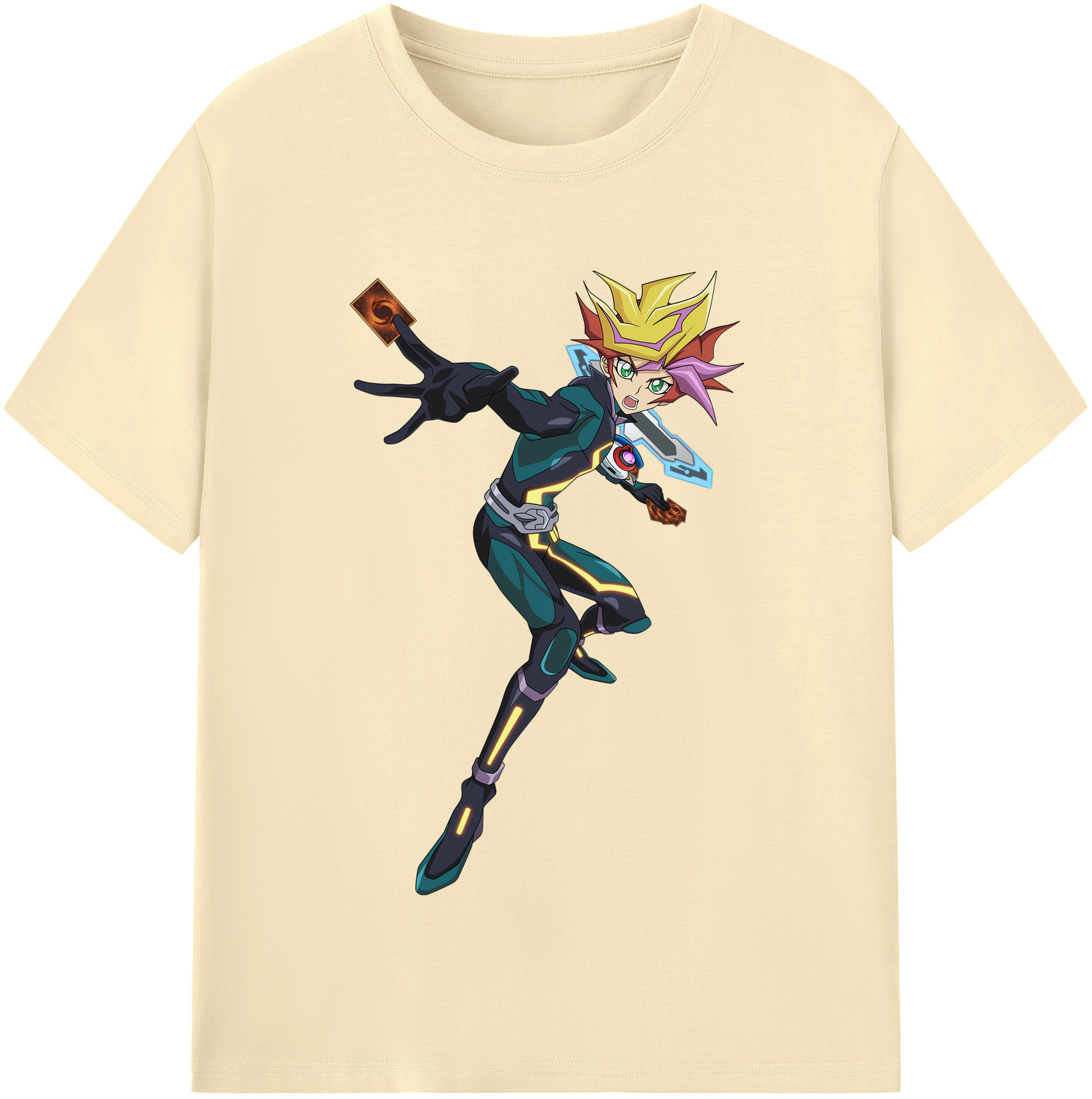 （画像用） 遊☆戯☆王 Yu-Gi-Oh! 綿100％半袖Tシャツ（フロントプリント）