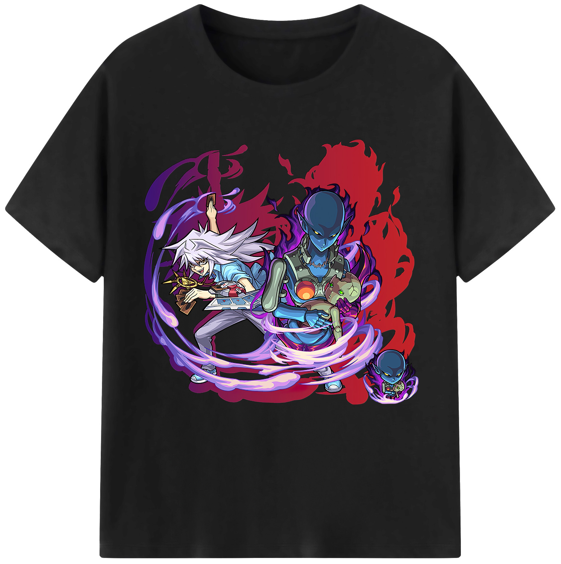 （画像用） 遊☆戯☆王 Yu-Gi-Oh! 綿100％半袖Tシャツ（フロントプリント）