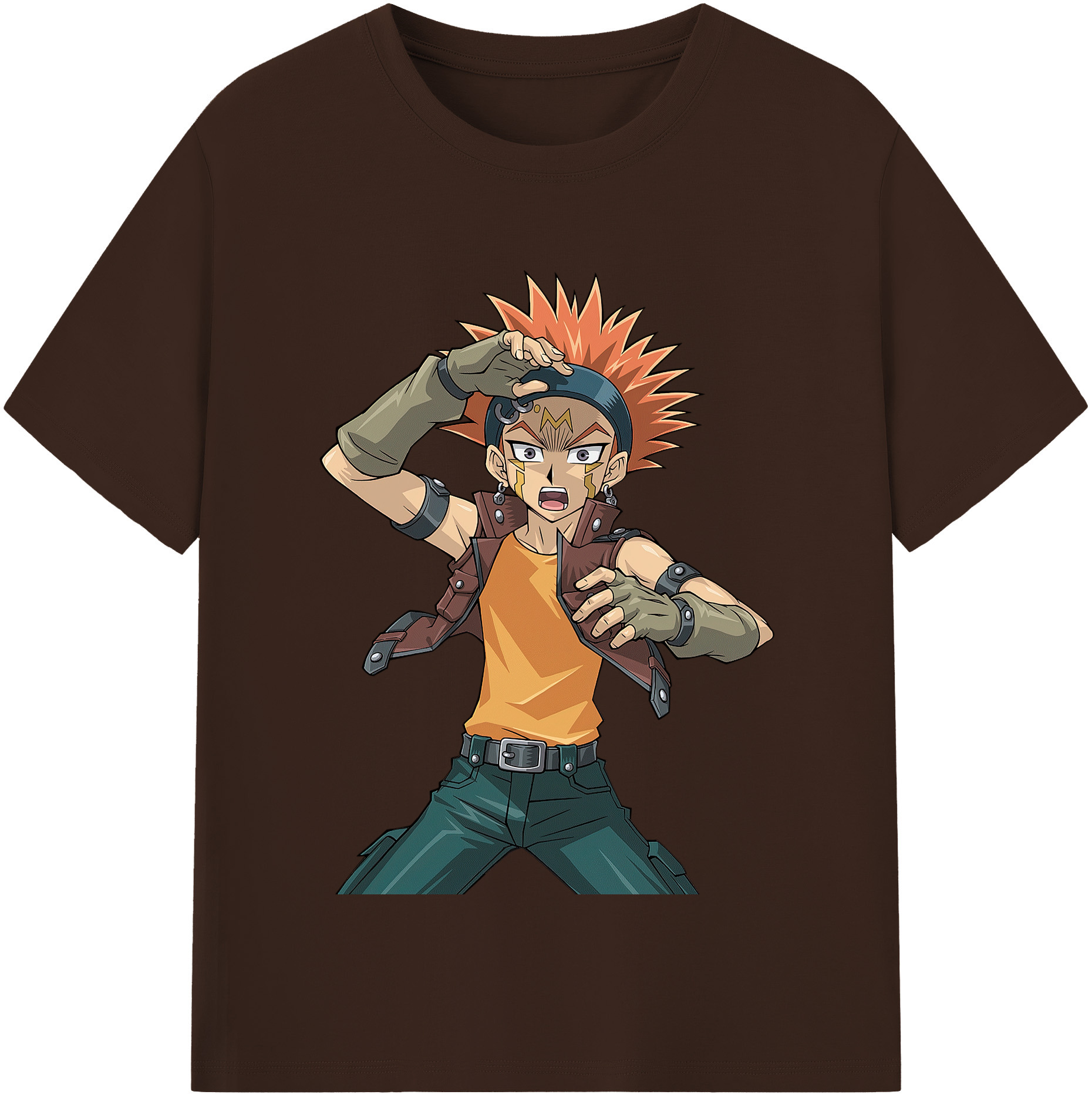 （画像用） 遊☆戯☆王 Yu-Gi-Oh! 綿100％半袖Tシャツ（フロントプリント）