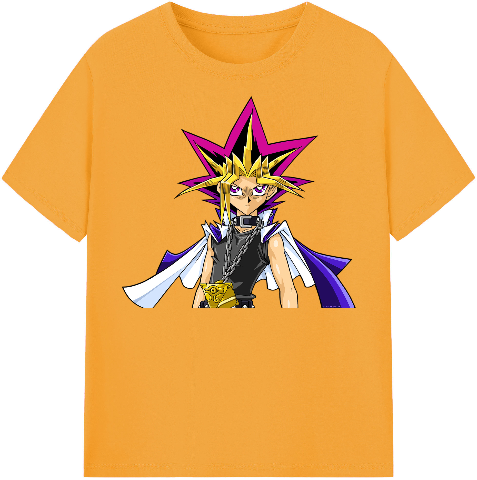 （画像用） 遊☆戯☆王 Yu-Gi-Oh! 綿100％半袖Tシャツ（フロントプリント）