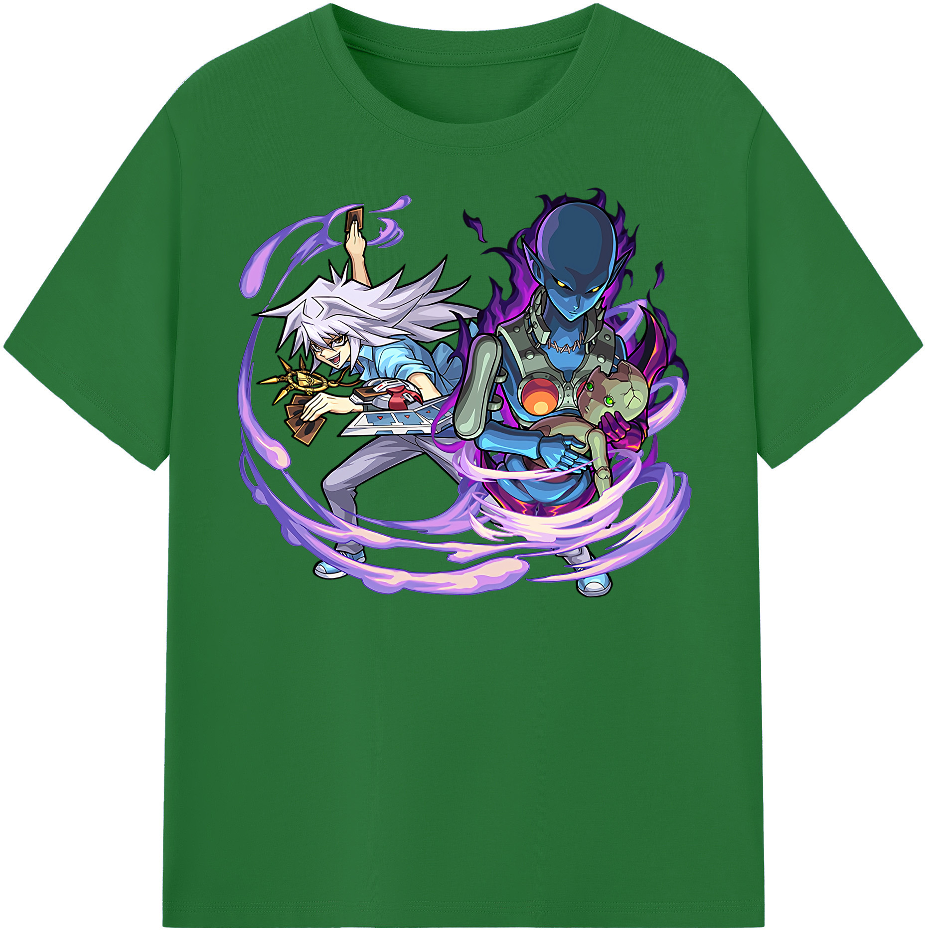 （画像用） 遊☆戯☆王 Yu-Gi-Oh! 綿100％半袖Tシャツ（フロントプリント）