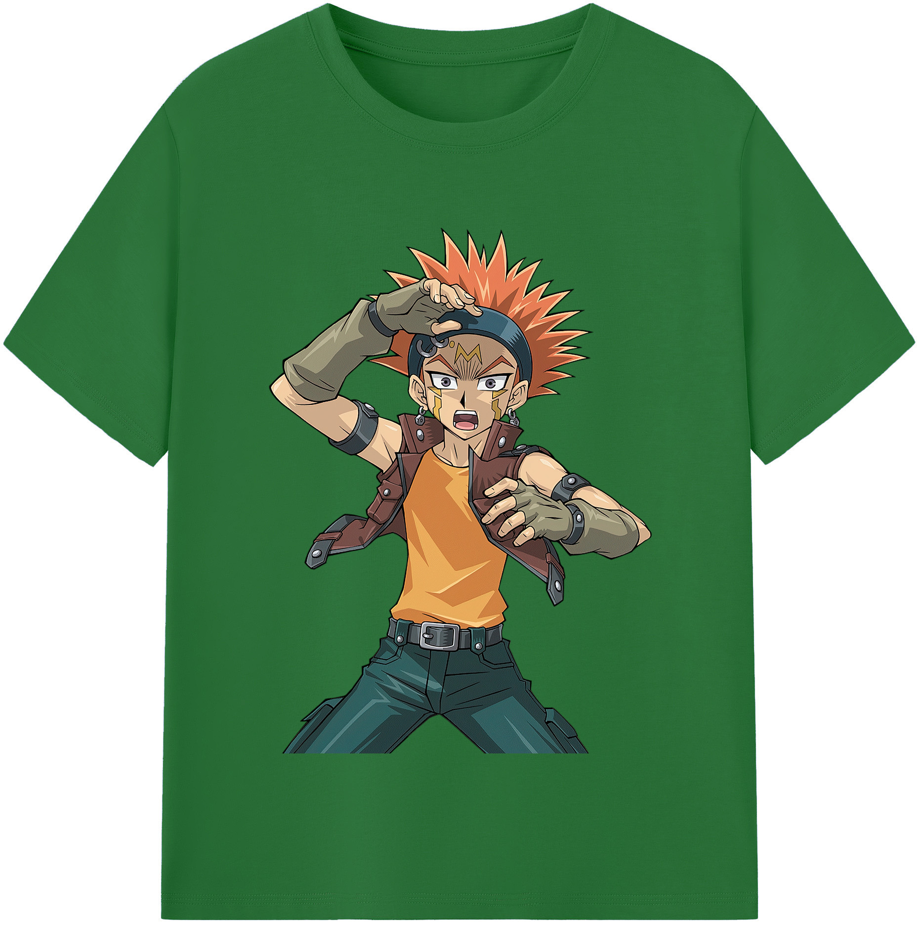 （画像用） 遊☆戯☆王 Yu-Gi-Oh! 綿100％半袖Tシャツ（フロントプリント）