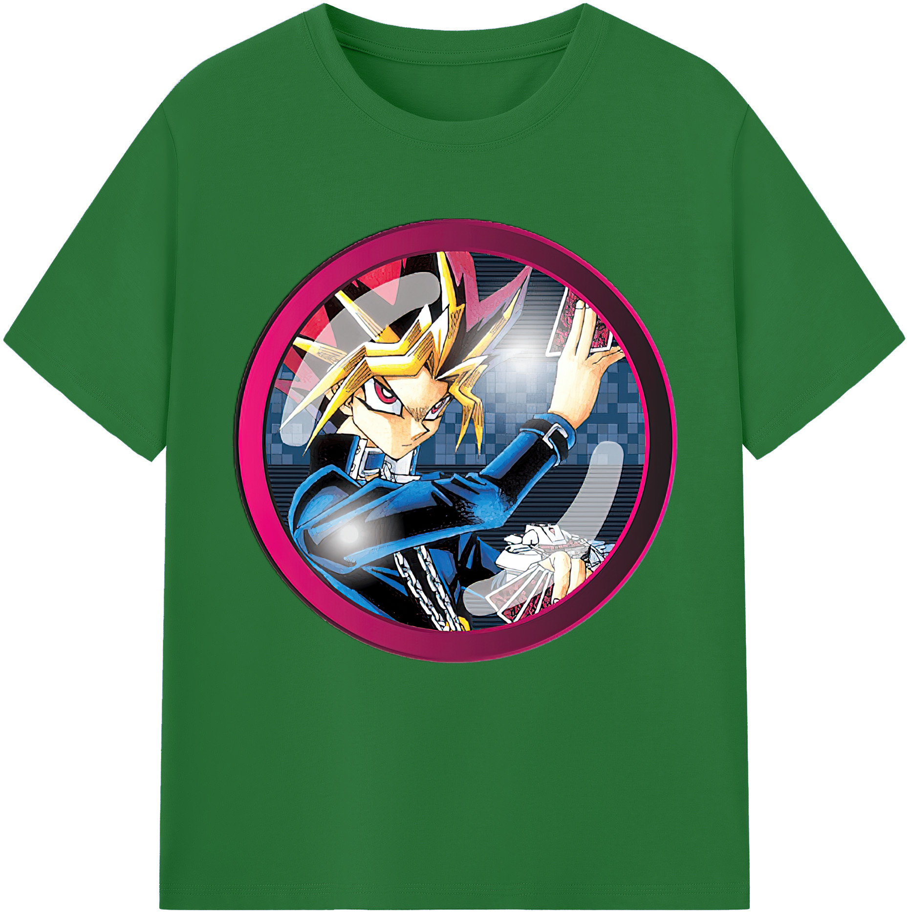 （画像用） 遊☆戯☆王 Yu-Gi-Oh! 綿100％半袖Tシャツ（フロントプリント）