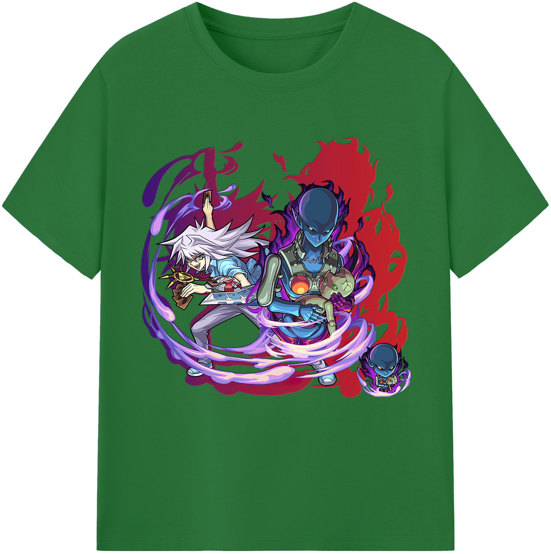 （画像用） 遊☆戯☆王 Yu-Gi-Oh! 綿100％半袖Tシャツ（フロントプリント）
