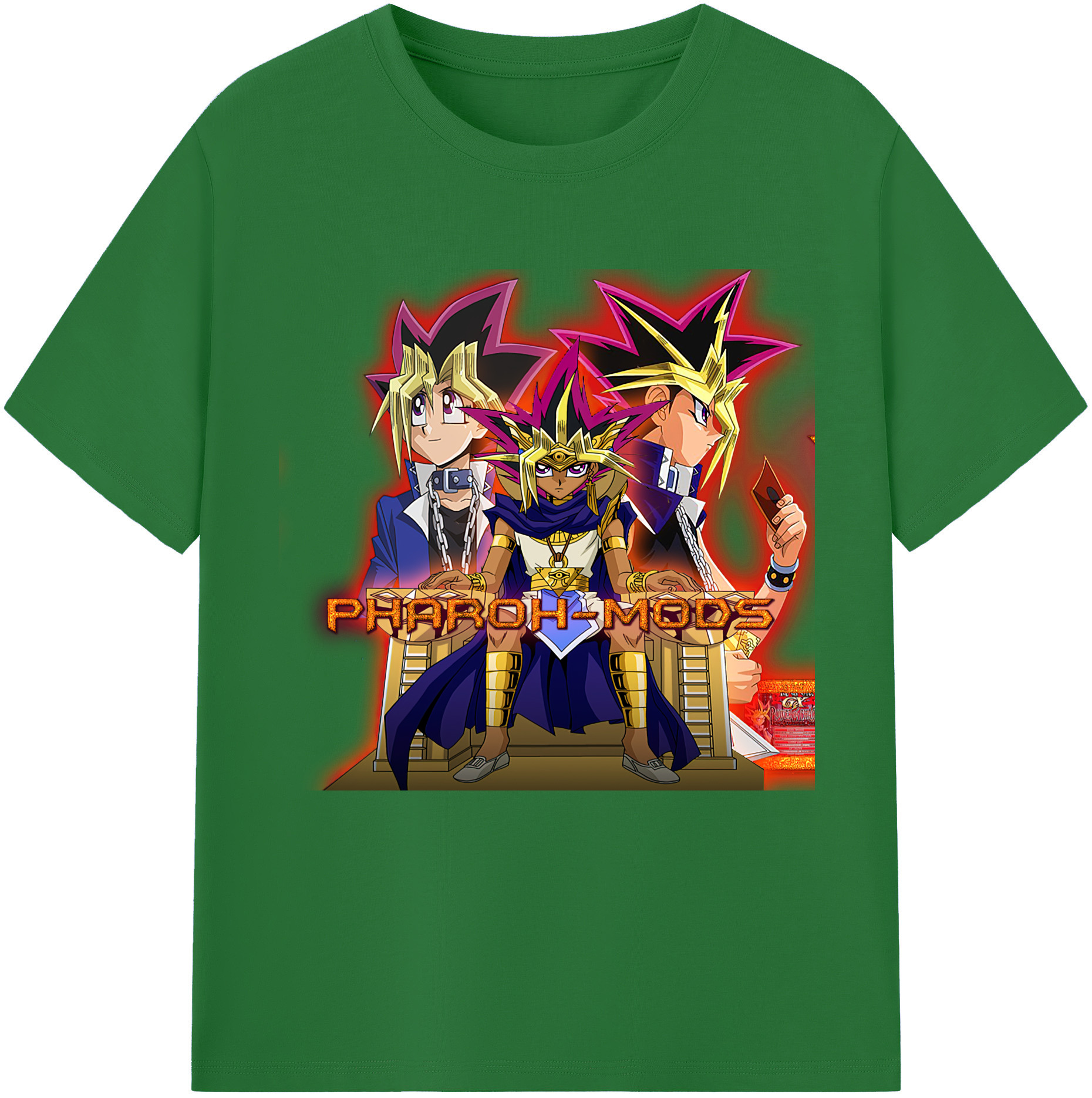 （画像用） 遊☆戯☆王 Yu-Gi-Oh! 綿100％半袖Tシャツ（フロントプリント）