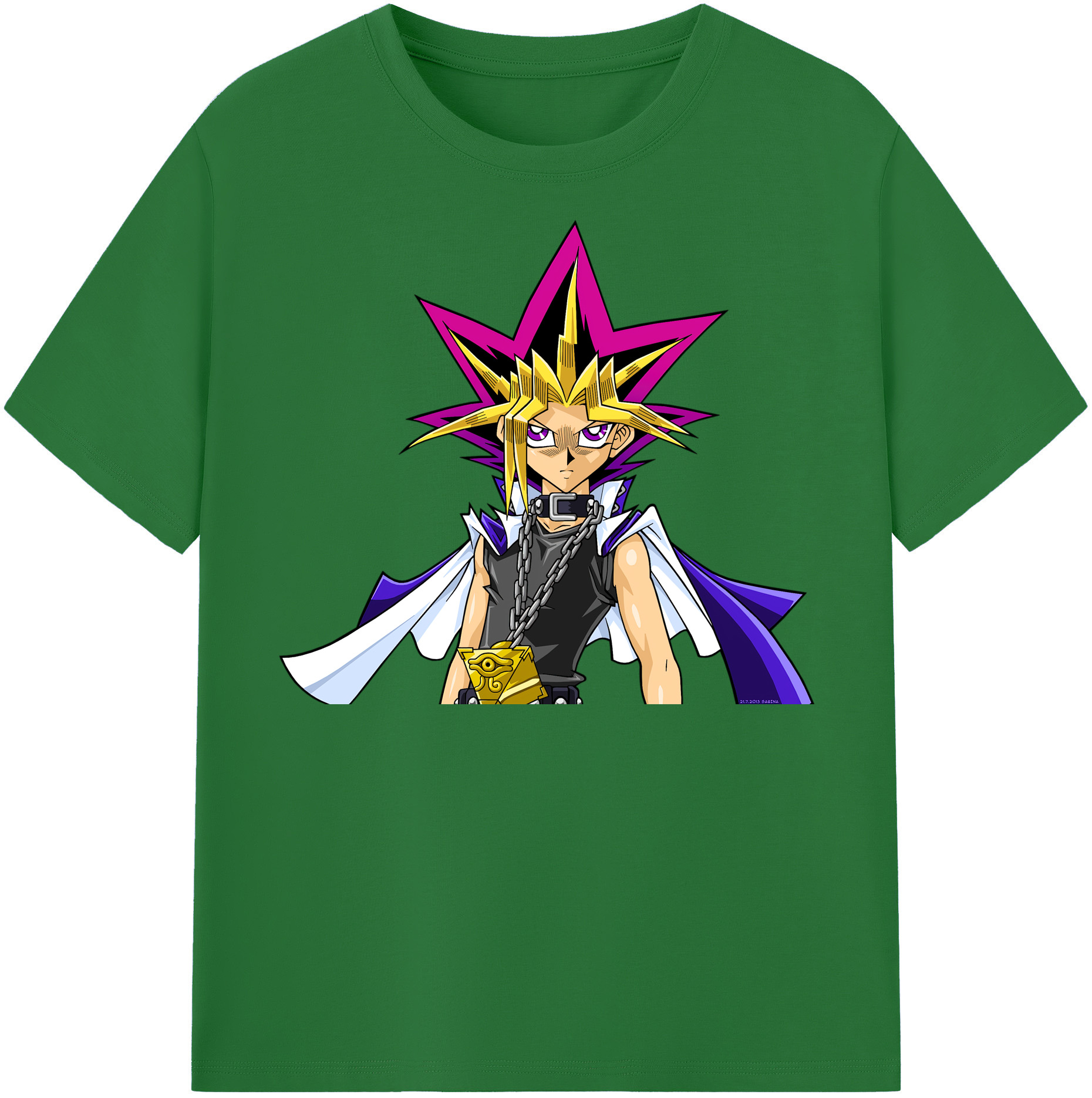 （画像用） 遊☆戯☆王 Yu-Gi-Oh! 綿100％半袖Tシャツ（フロントプリント）