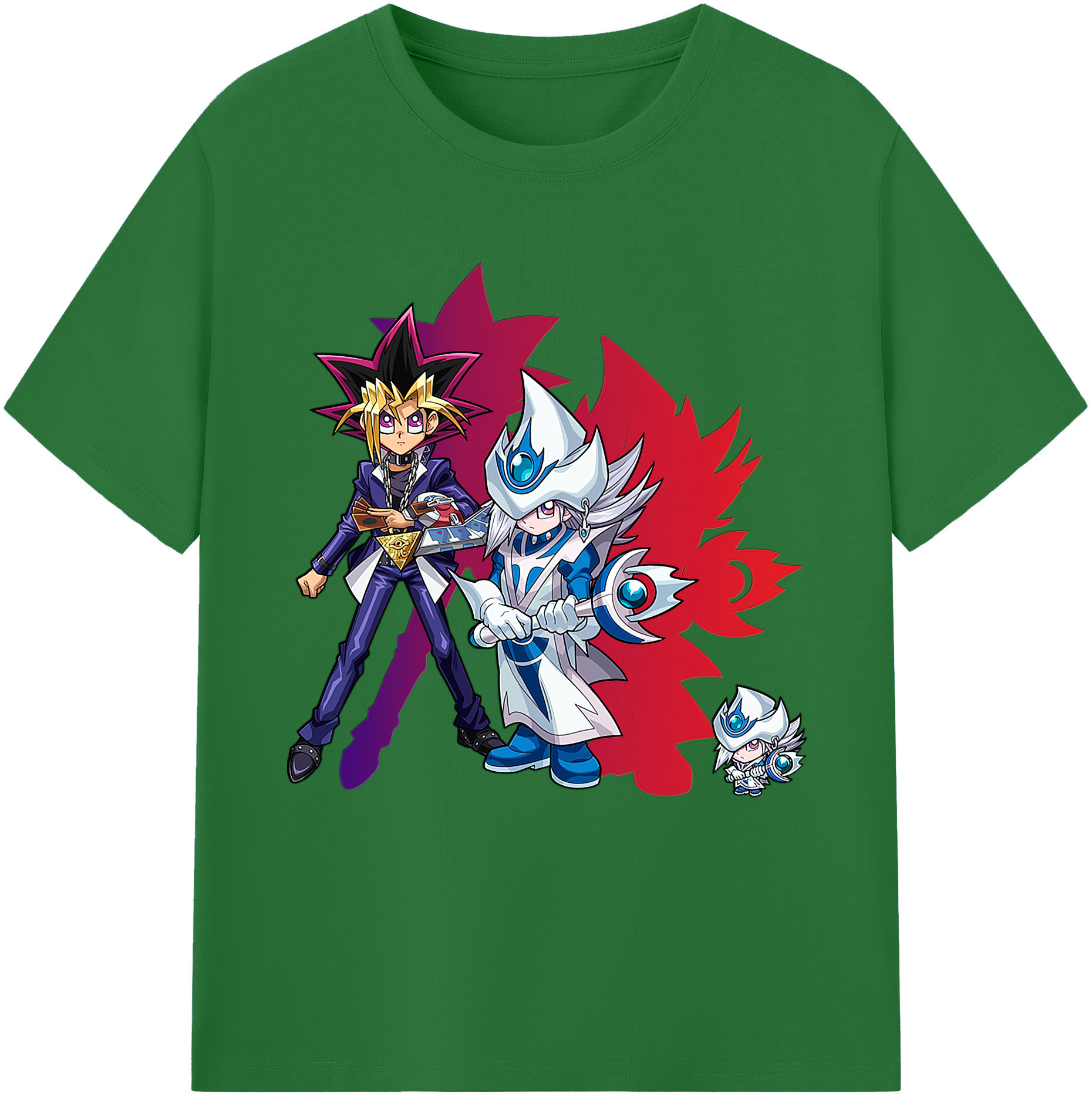 （画像用） 遊☆戯☆王 Yu-Gi-Oh! 綿100％半袖Tシャツ（フロントプリント）