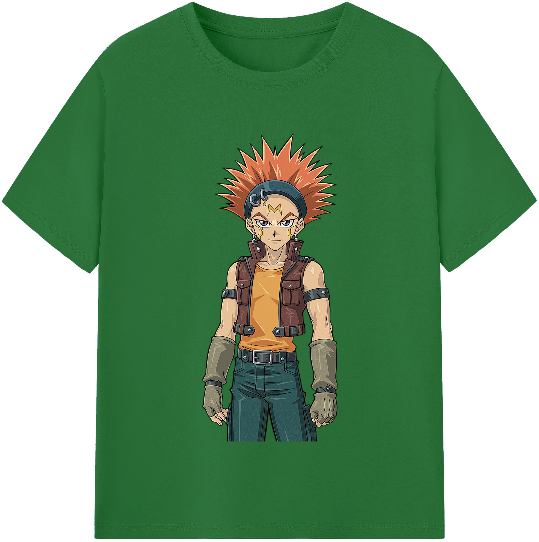 （画像用） 遊☆戯☆王 Yu-Gi-Oh! 綿100％半袖Tシャツ（フロントプリント）