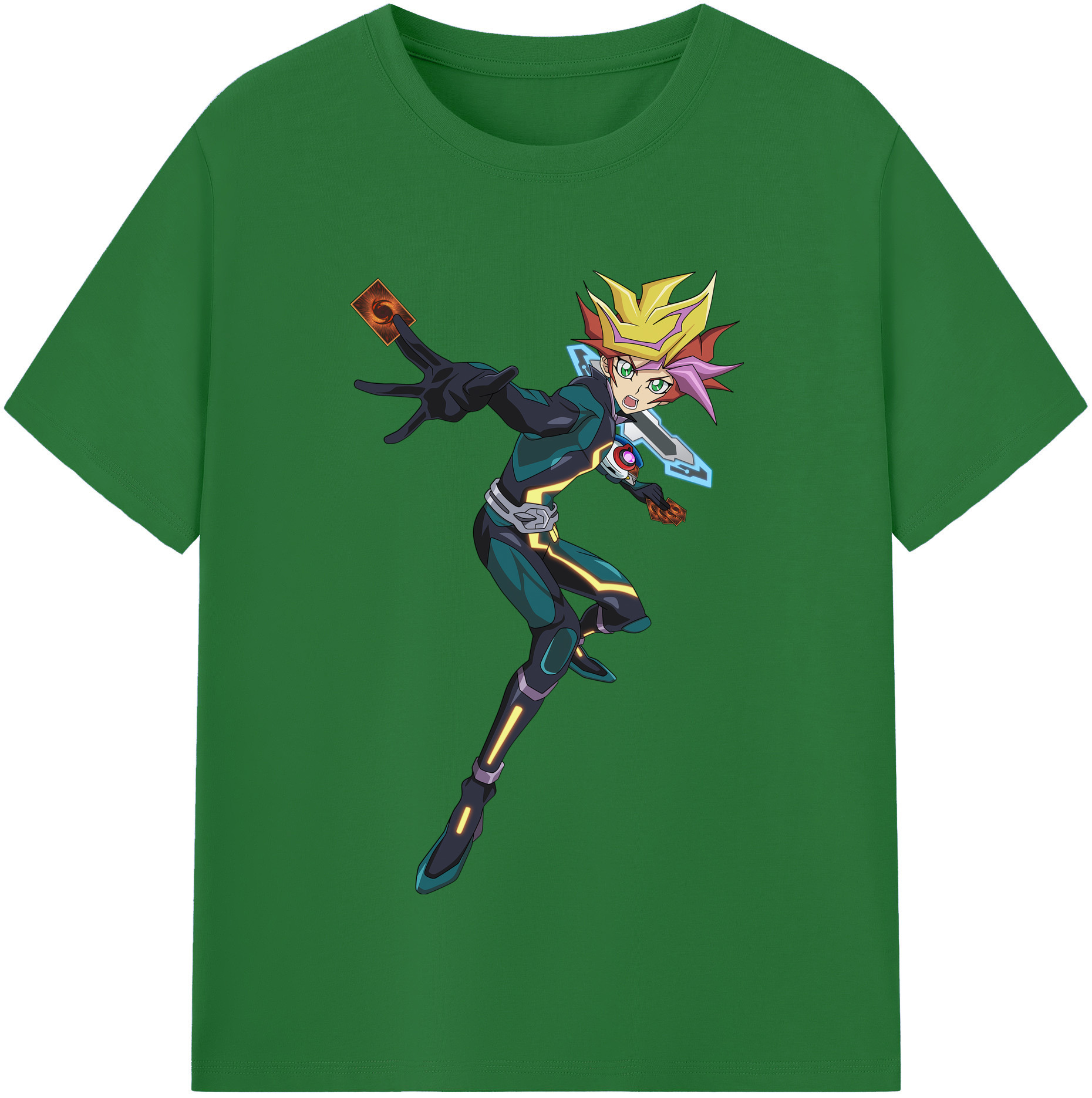 （画像用） 遊☆戯☆王 Yu-Gi-Oh! 綿100％半袖Tシャツ（フロントプリント）