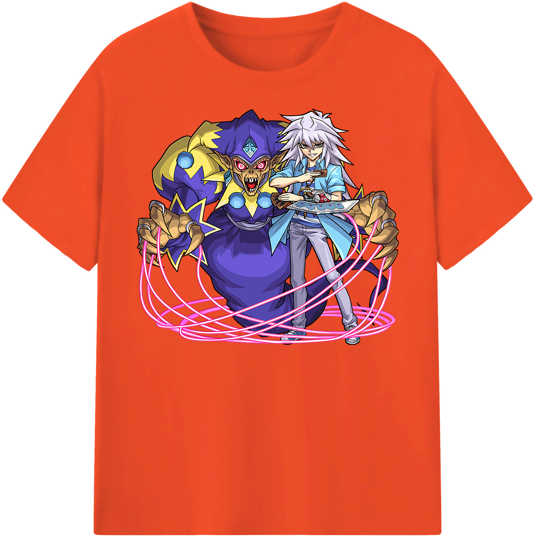（画像用） 遊☆戯☆王 Yu-Gi-Oh! 綿100％半袖Tシャツ（フロントプリント）