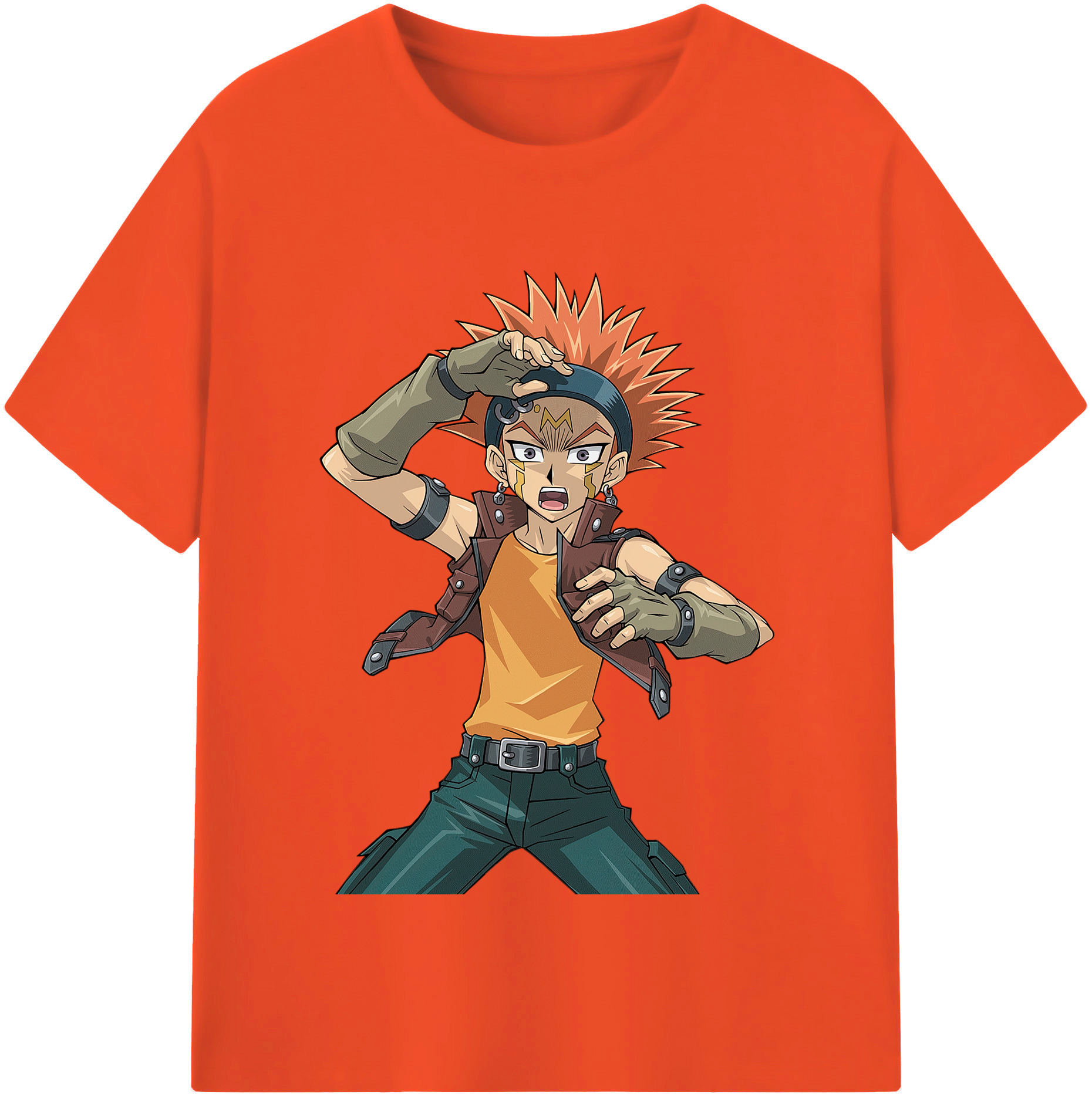 （画像用） 遊☆戯☆王 Yu-Gi-Oh! 綿100％半袖Tシャツ（フロントプリント）
