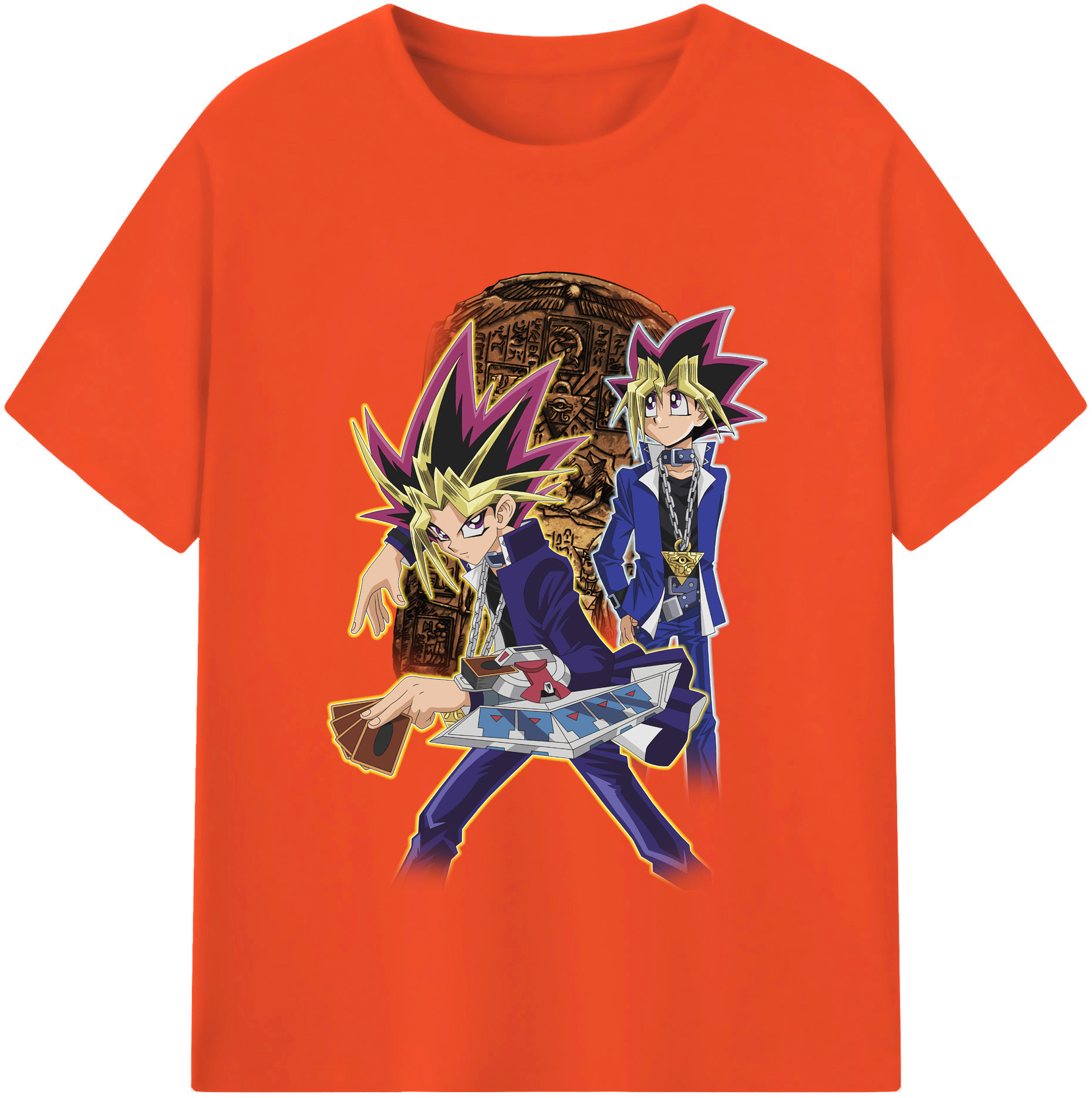 （画像用） 遊☆戯☆王 Yu-Gi-Oh! 綿100％半袖Tシャツ（フロントプリント）