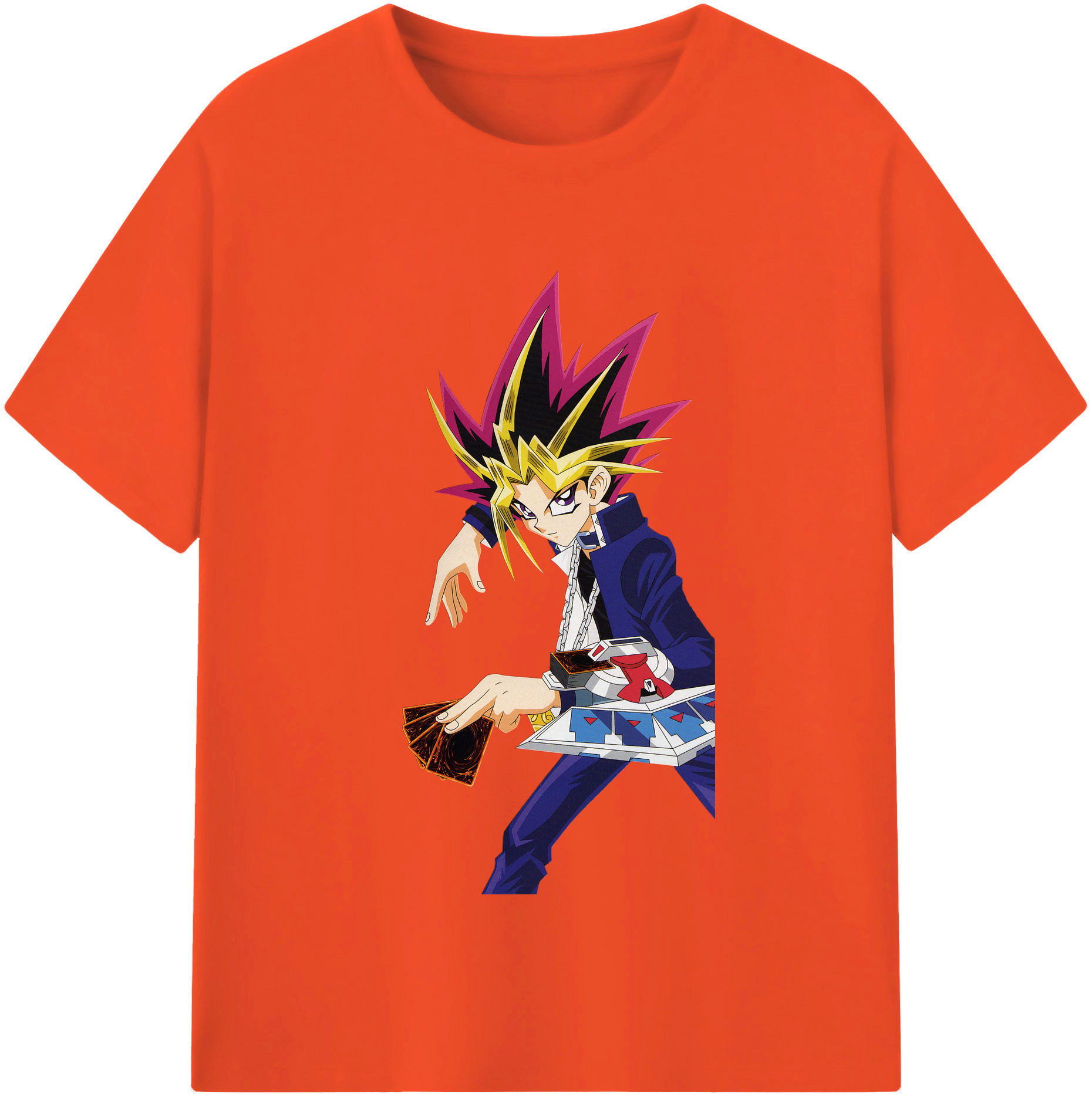 （画像用） 遊☆戯☆王 Yu-Gi-Oh! 綿100％半袖Tシャツ（フロントプリント）
